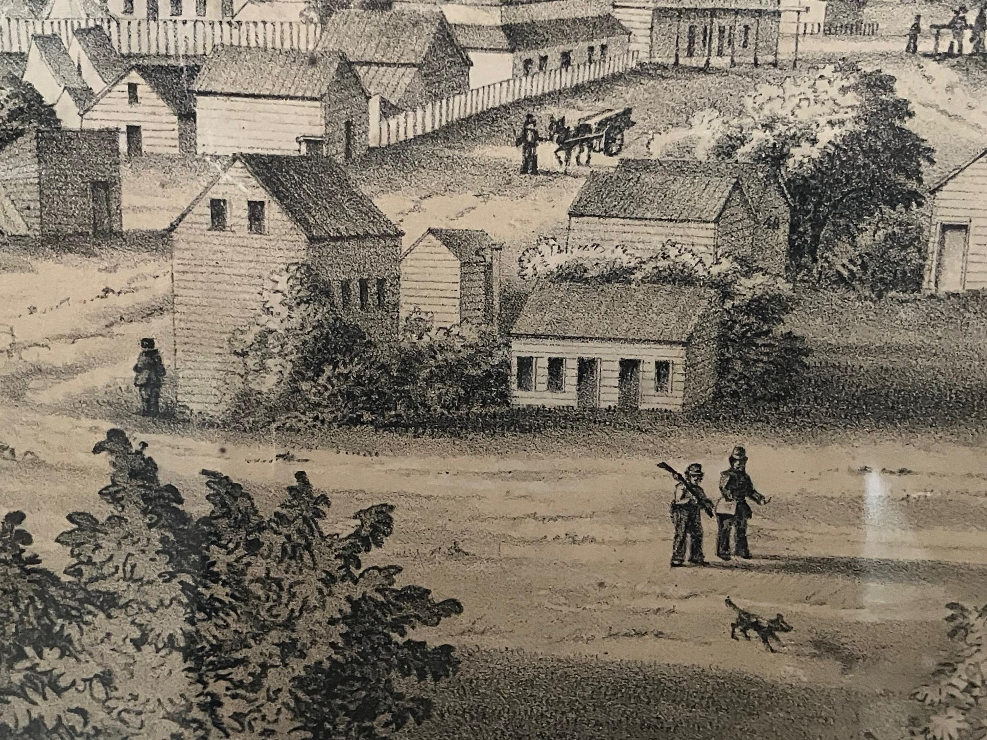 vue du début de San Francisco par Henry Firks imprimé par W.H. Jones en 1849 en vente 1