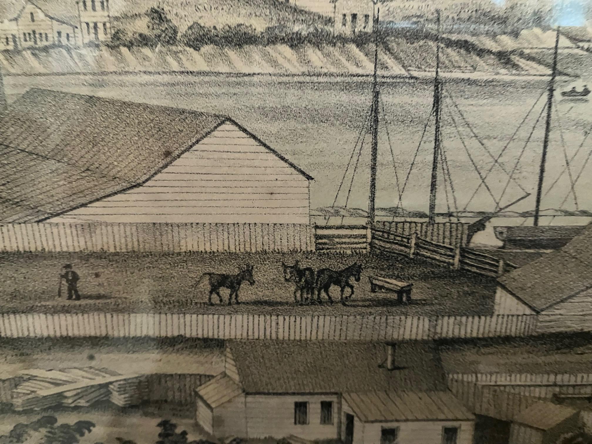 vue du début de San Francisco par Henry Firks imprimé par W.H. Jones en 1849 en vente 3