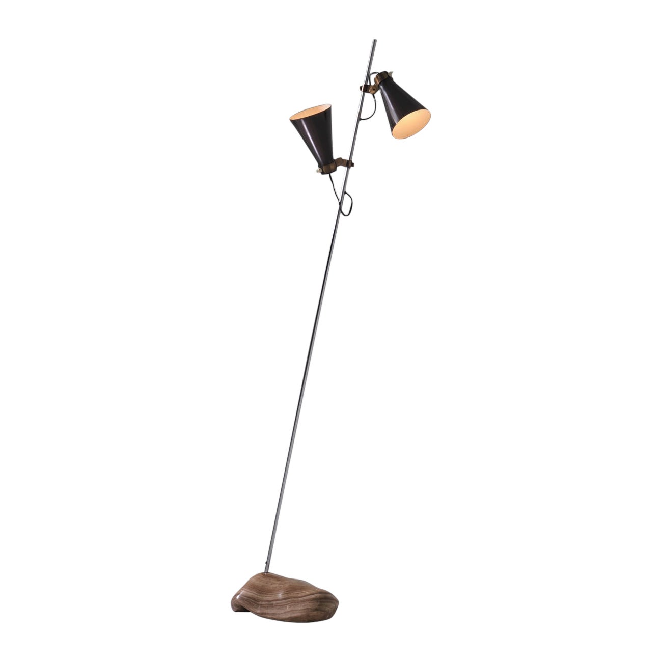 Early “Sasso” Floor Lamp by Luigi Caccia Dominioni for Azucena, Italy circa 1948