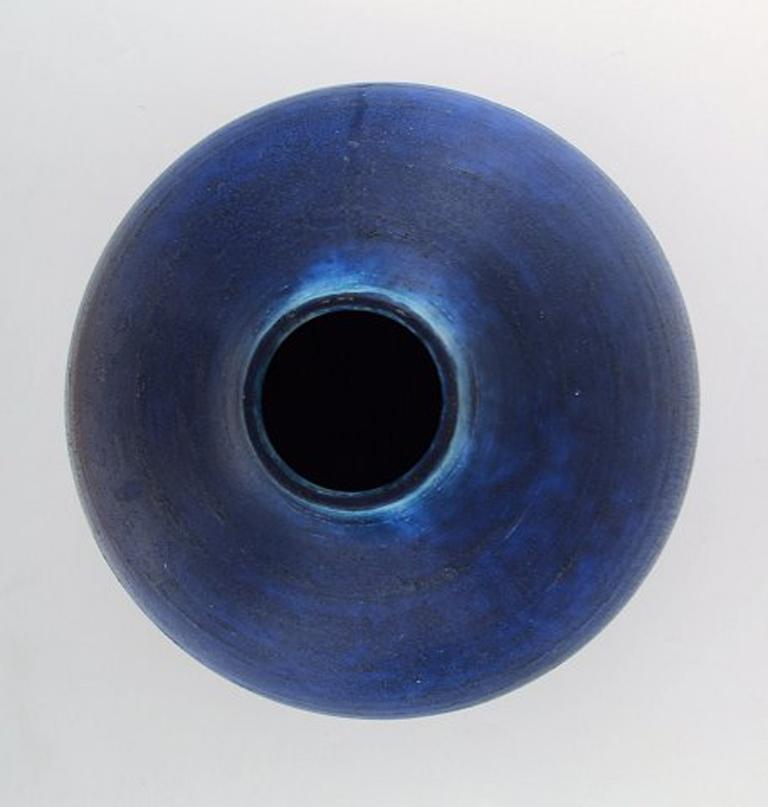 Early Saxbo, Large Spherical Shaped Ceramic Vase in Modern Design 1