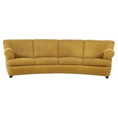 Early Scandinavian Modern 4-Seat Curved Banana Sofa