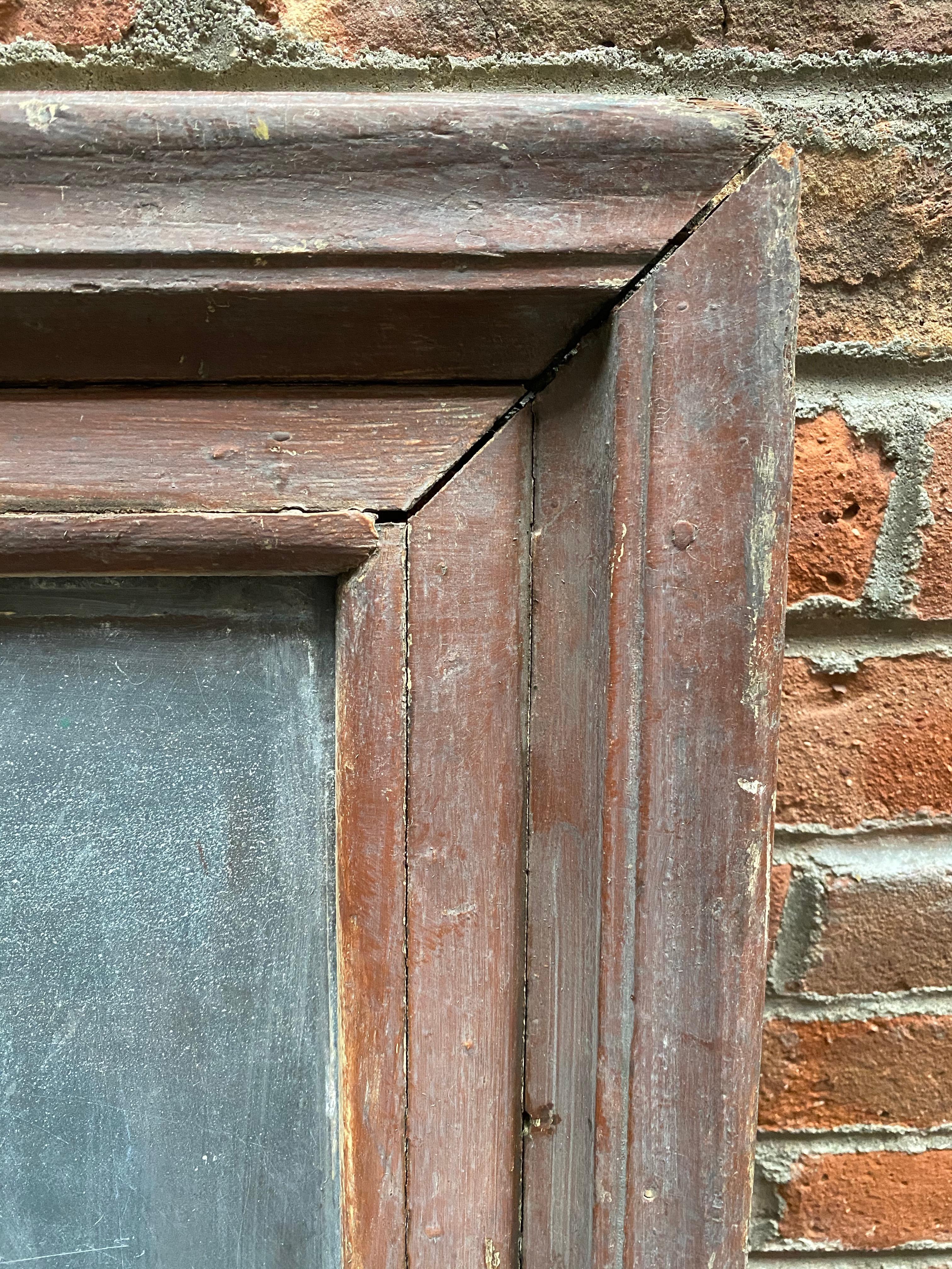 Early Schoolhouse Slate Chalkboard In Fair Condition In Garnerville, NY