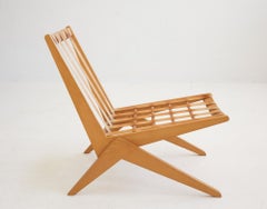 Early Scissors chair by Pierre Jeanneret for Wohnbedarf Switzerland 1940-1950