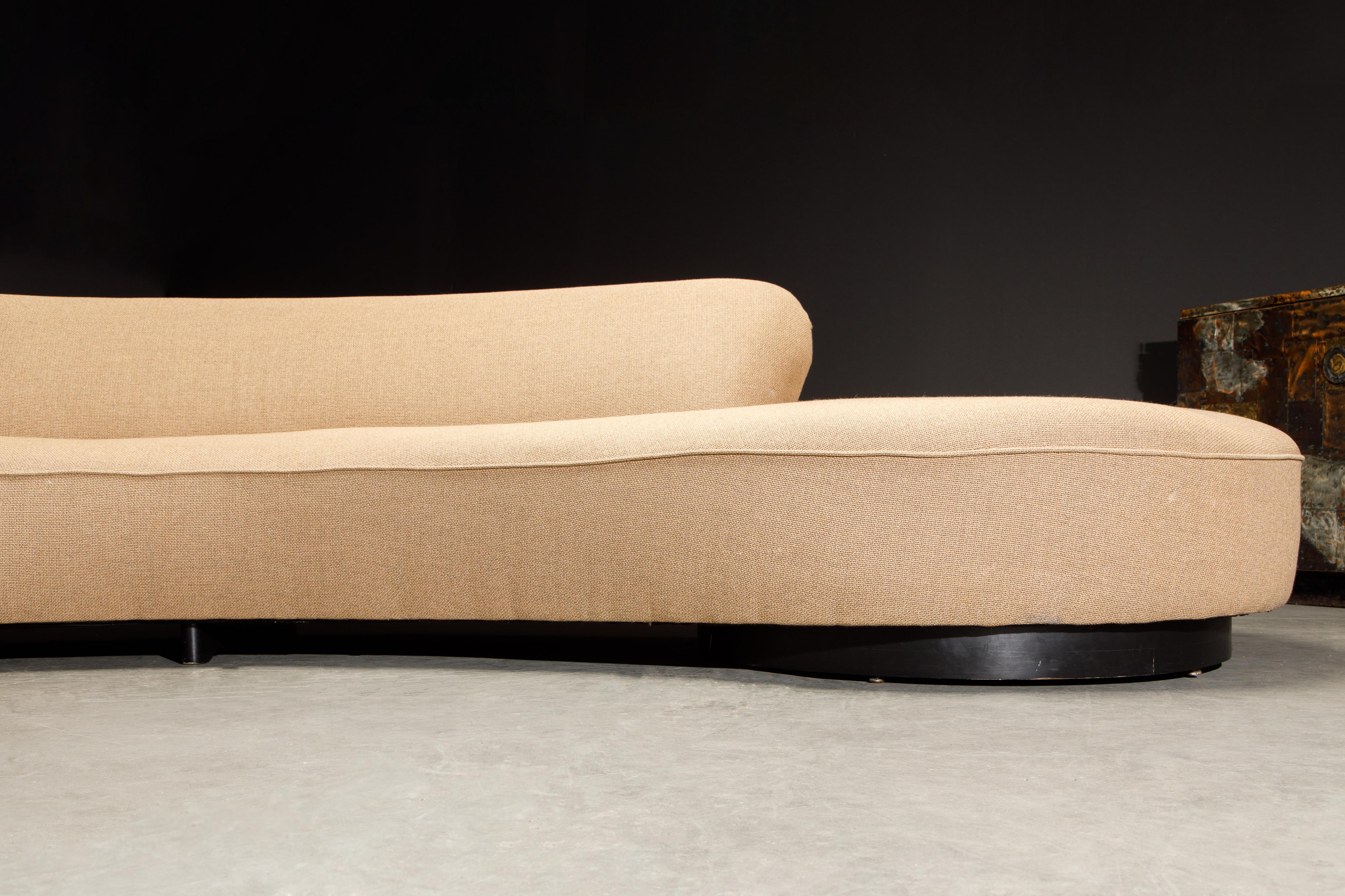 Early 'Serpentine' Sofa by Vladimir Kagan, circa 1960, Signed and Registered  6