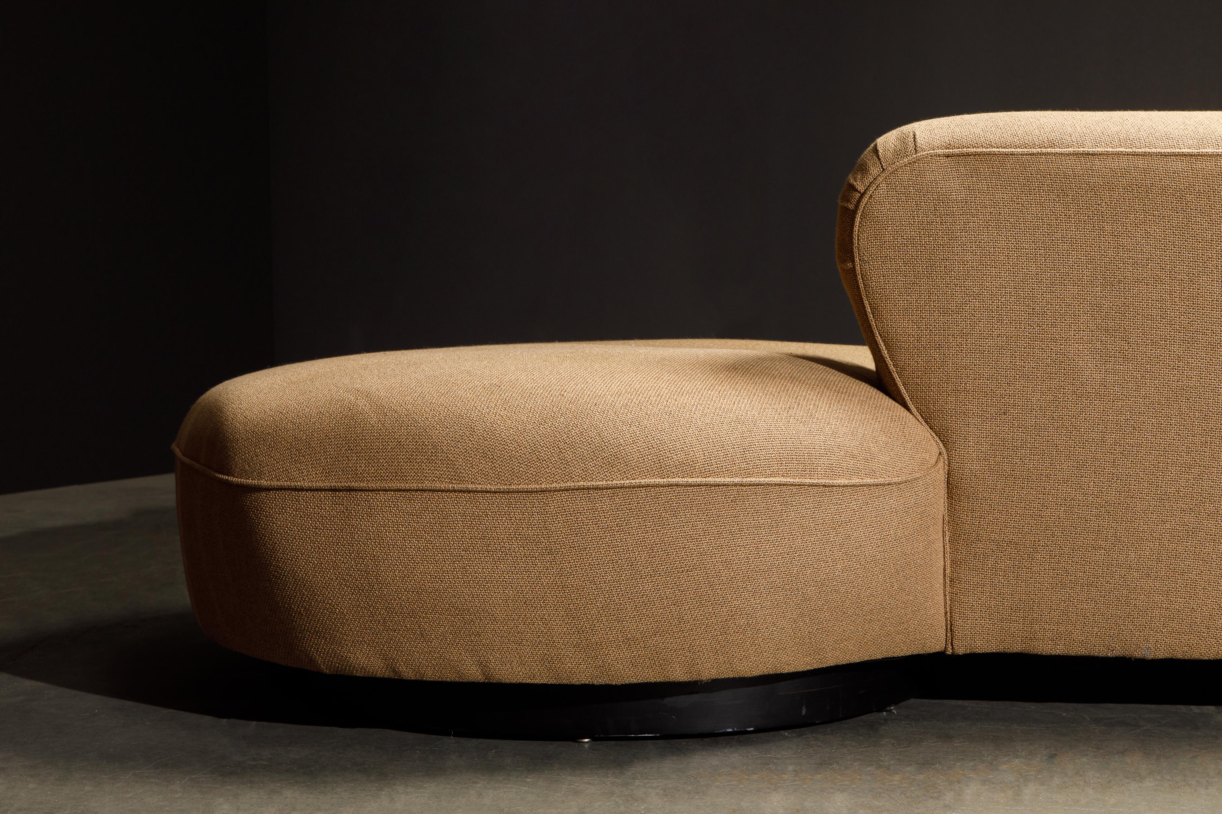 Early 'Serpentine' Sofa by Vladimir Kagan, circa 1960, Signed and Registered  9