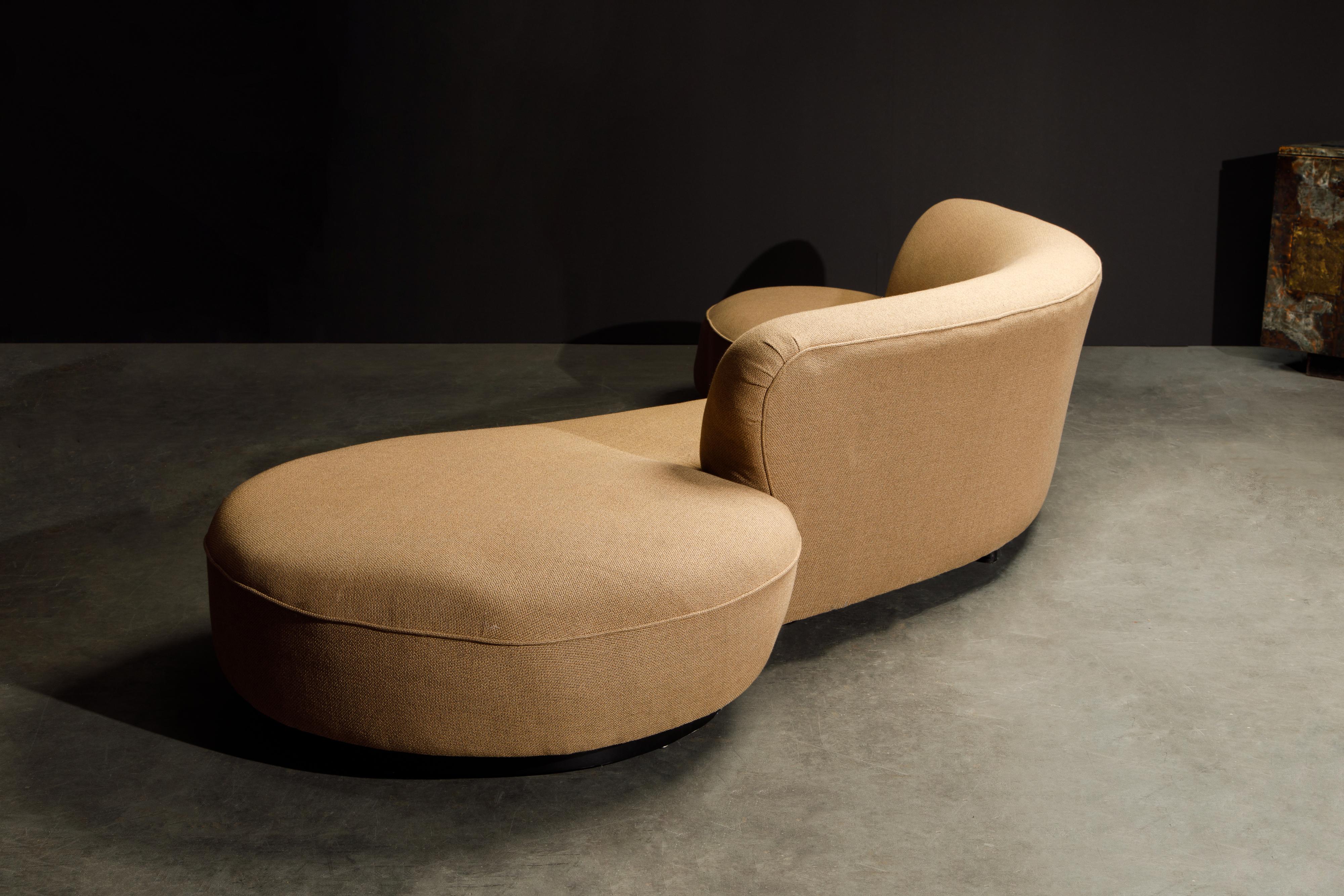 Mid-20th Century Early 'Serpentine' Sofa by Vladimir Kagan, circa 1960, Signed and Registered 