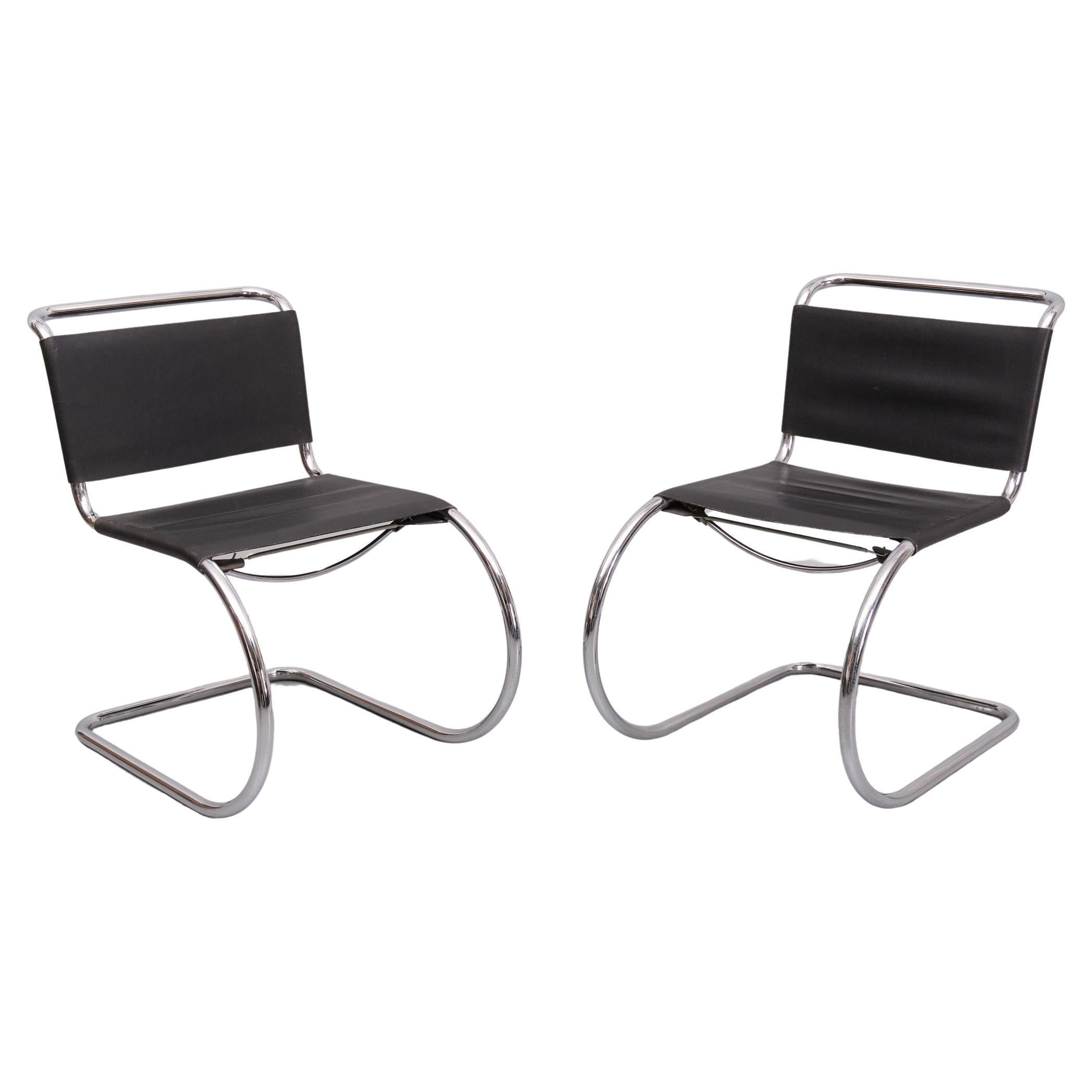 German Early set Ludwig Mies van der Rohe  MR10 cantilever chairs  For Sale