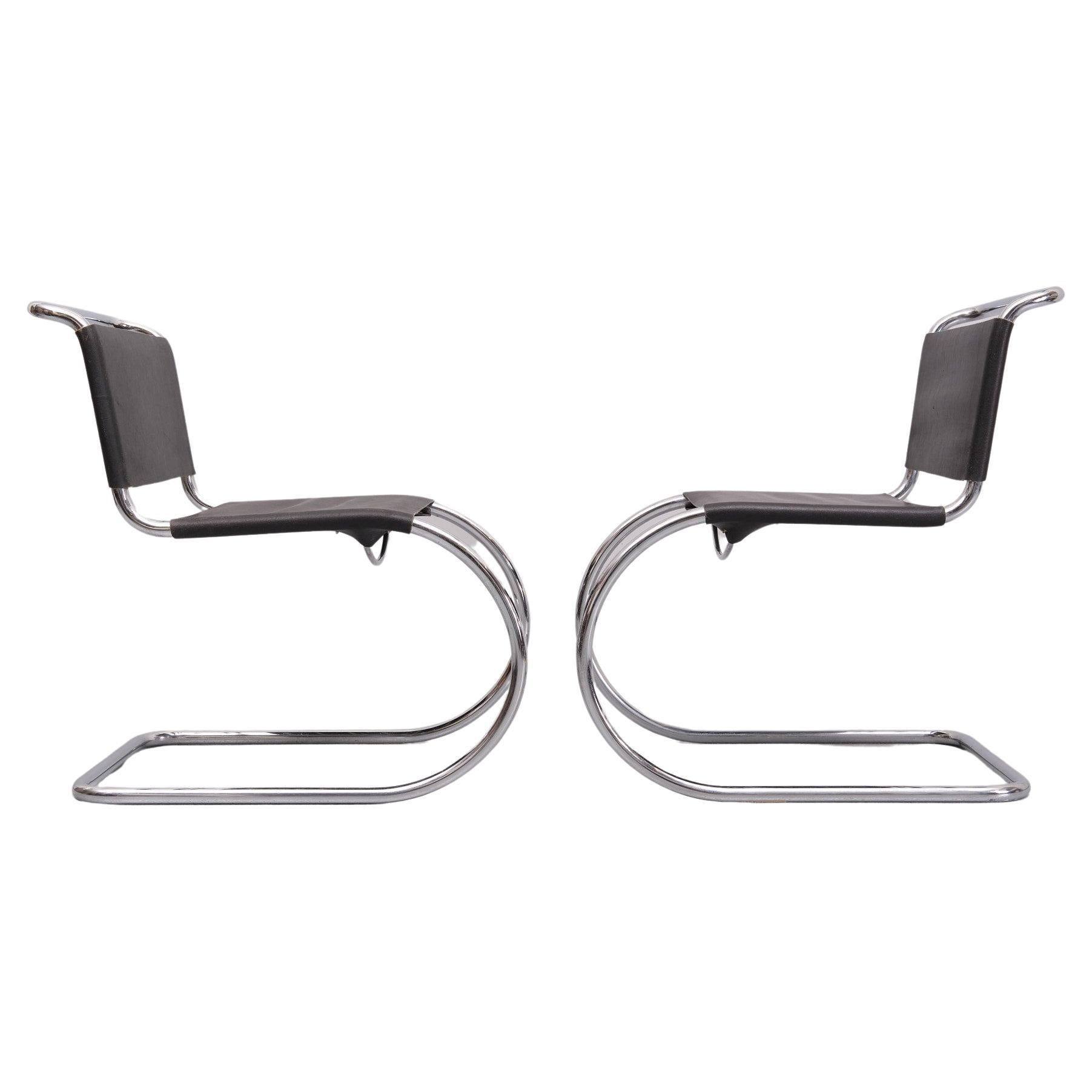 Early set Ludwig Mies van der Rohe  MR10 cantilever chairs 