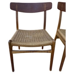 Early Set of 4 Hans Wegner CH-23 Dining Chairs, Carl Hansen & Son, Denmark