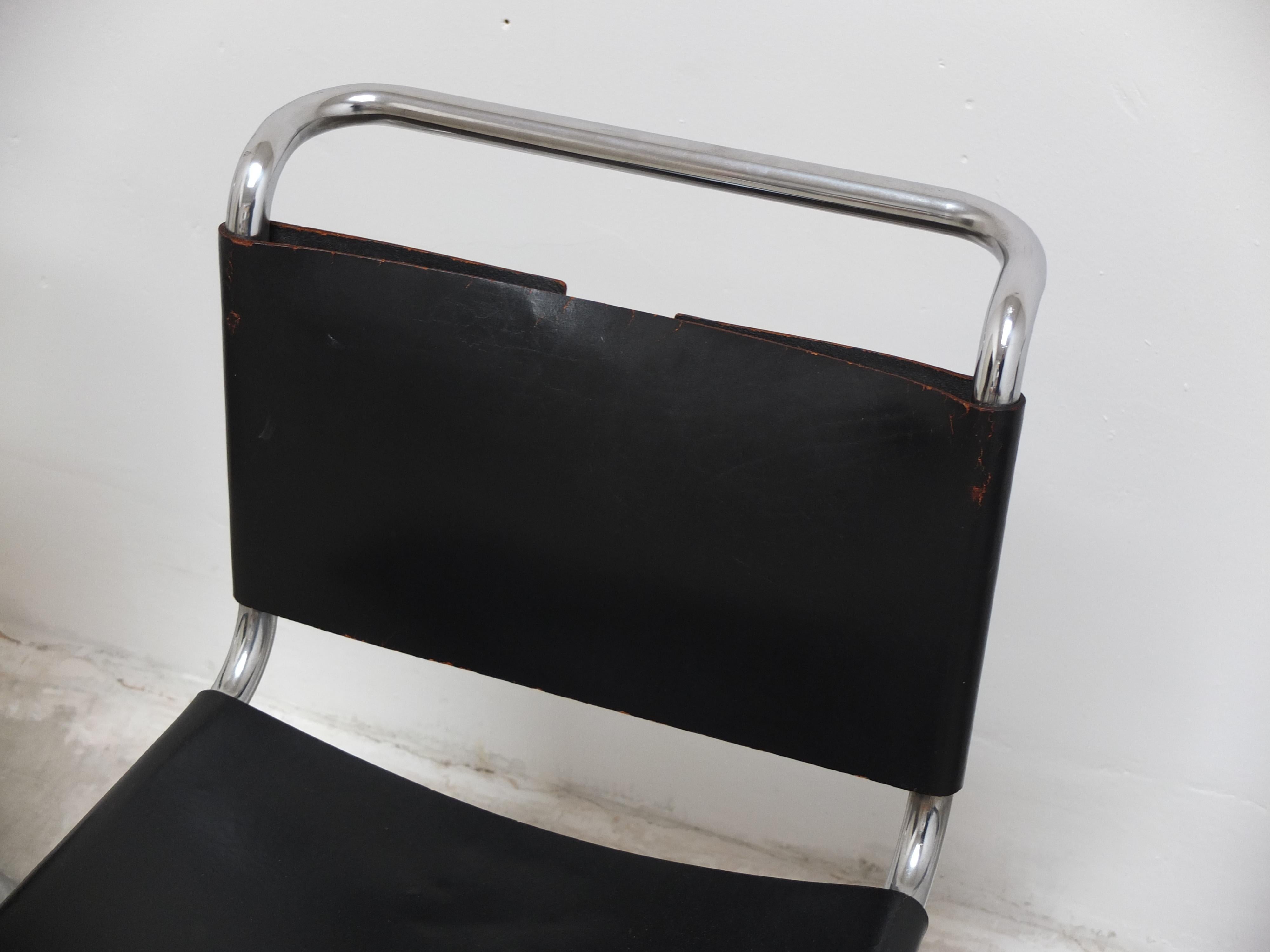 Set di 4 sedie 'MR10' di Mies Van Der Rohe per Knoll, anni '60 in vendita 3