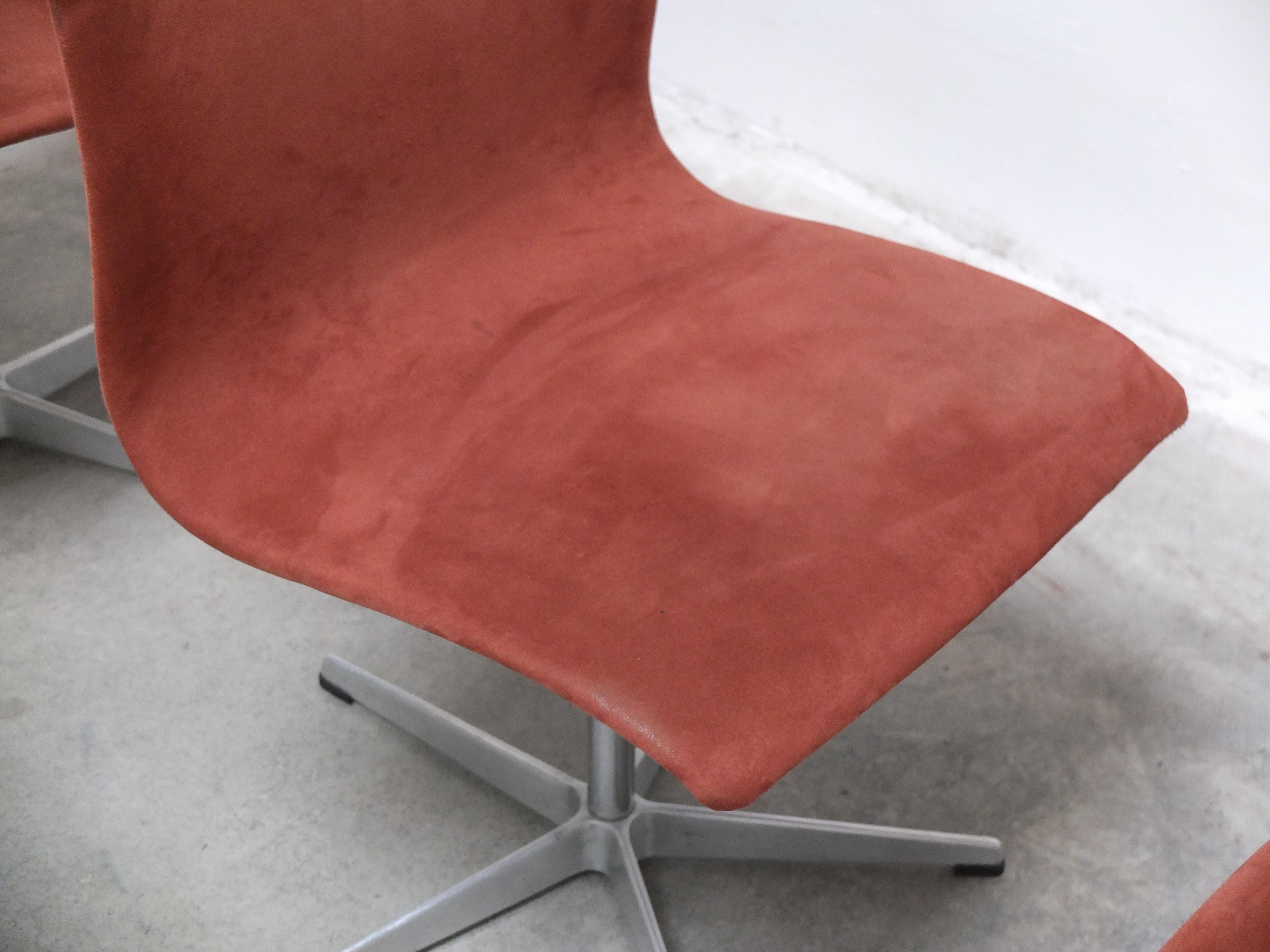 Ensemble de 4 chaises pivotantes 'Oxford' par Arne Jacobsen pour Fritz Hansen, 1966 en vente 6