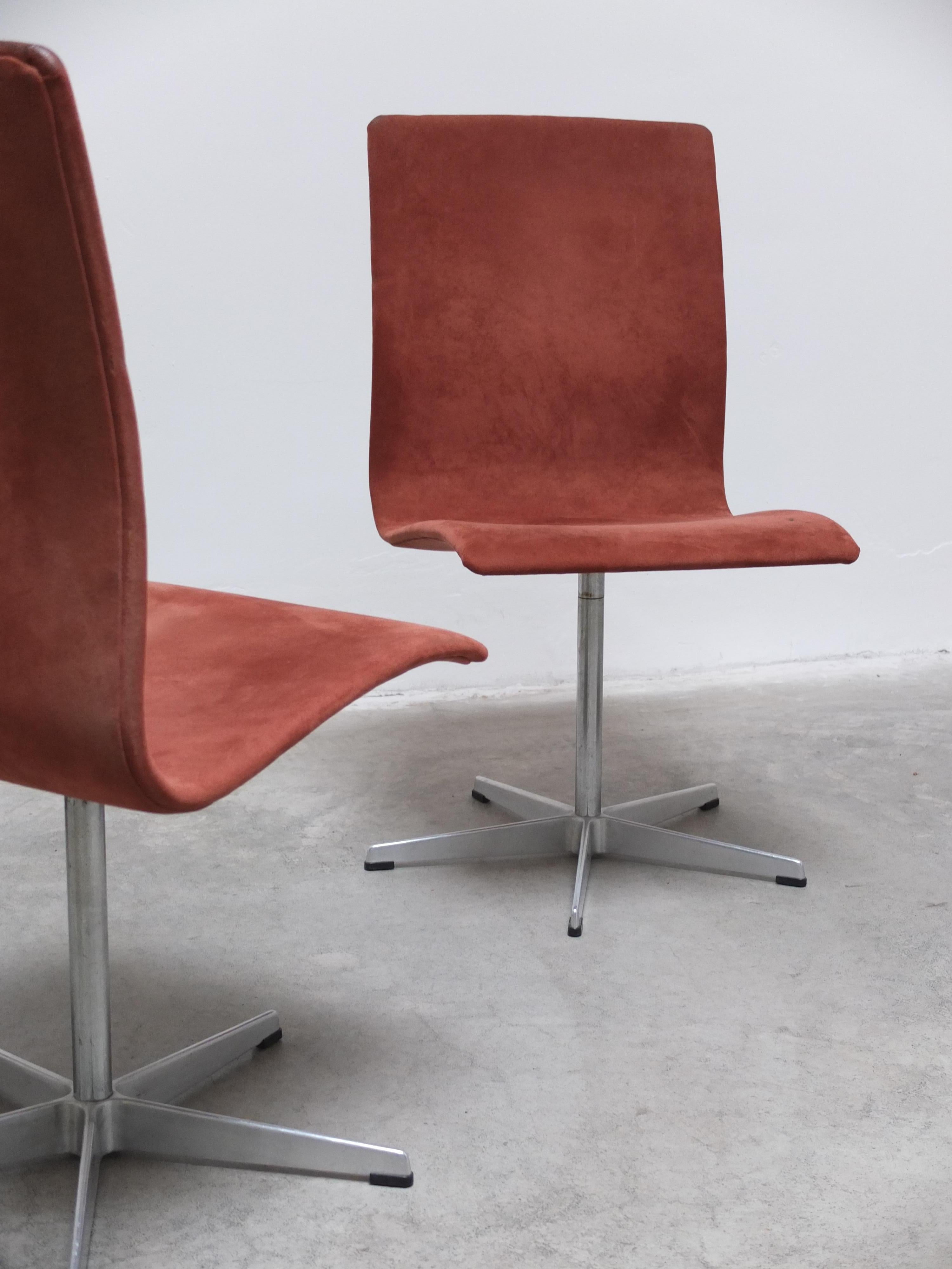 Ensemble de 4 chaises pivotantes 'Oxford' par Arne Jacobsen pour Fritz Hansen, 1966 en vente 10