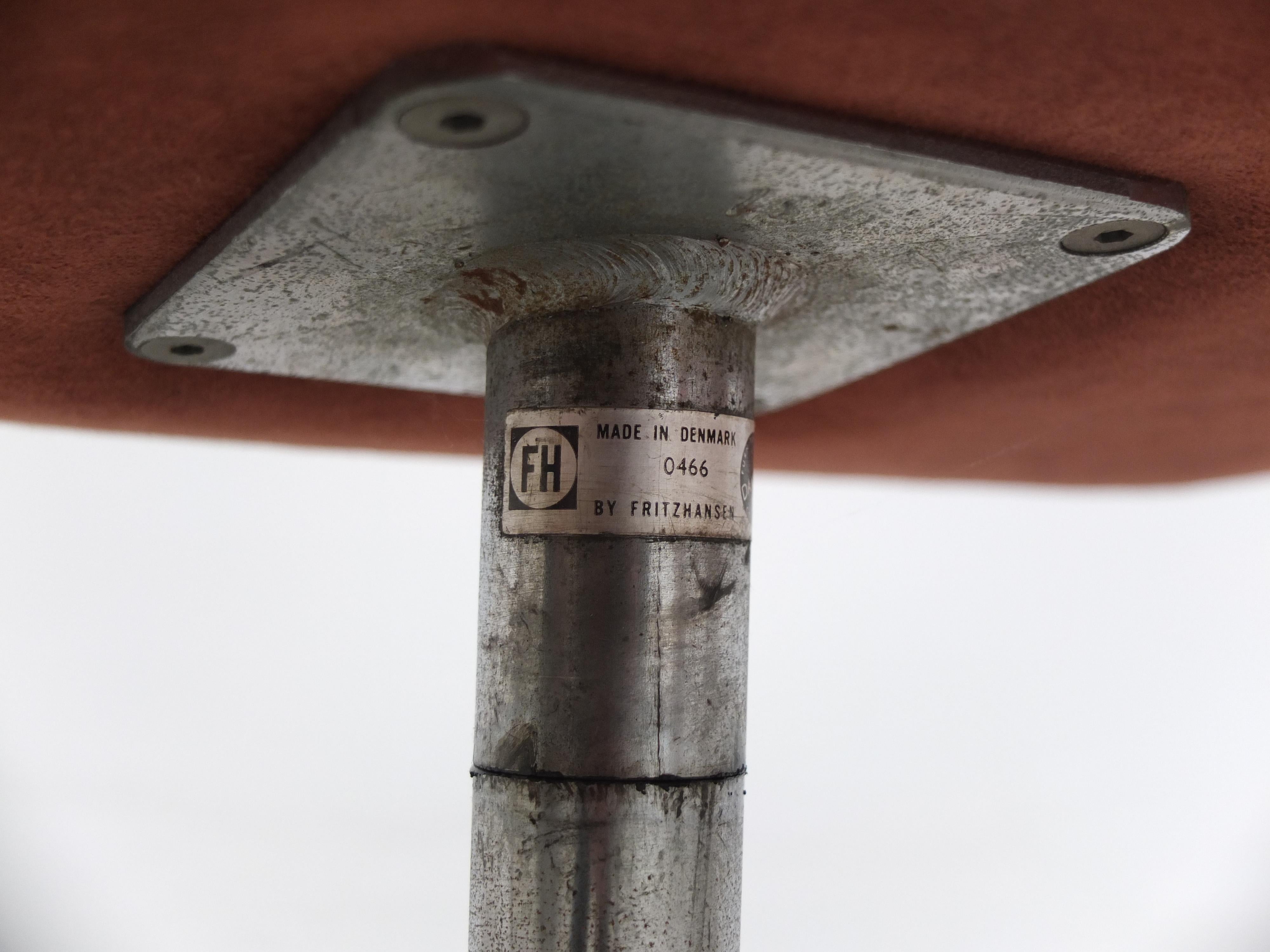 Ensemble de 4 chaises pivotantes 'Oxford' par Arne Jacobsen pour Fritz Hansen, 1966 en vente 13