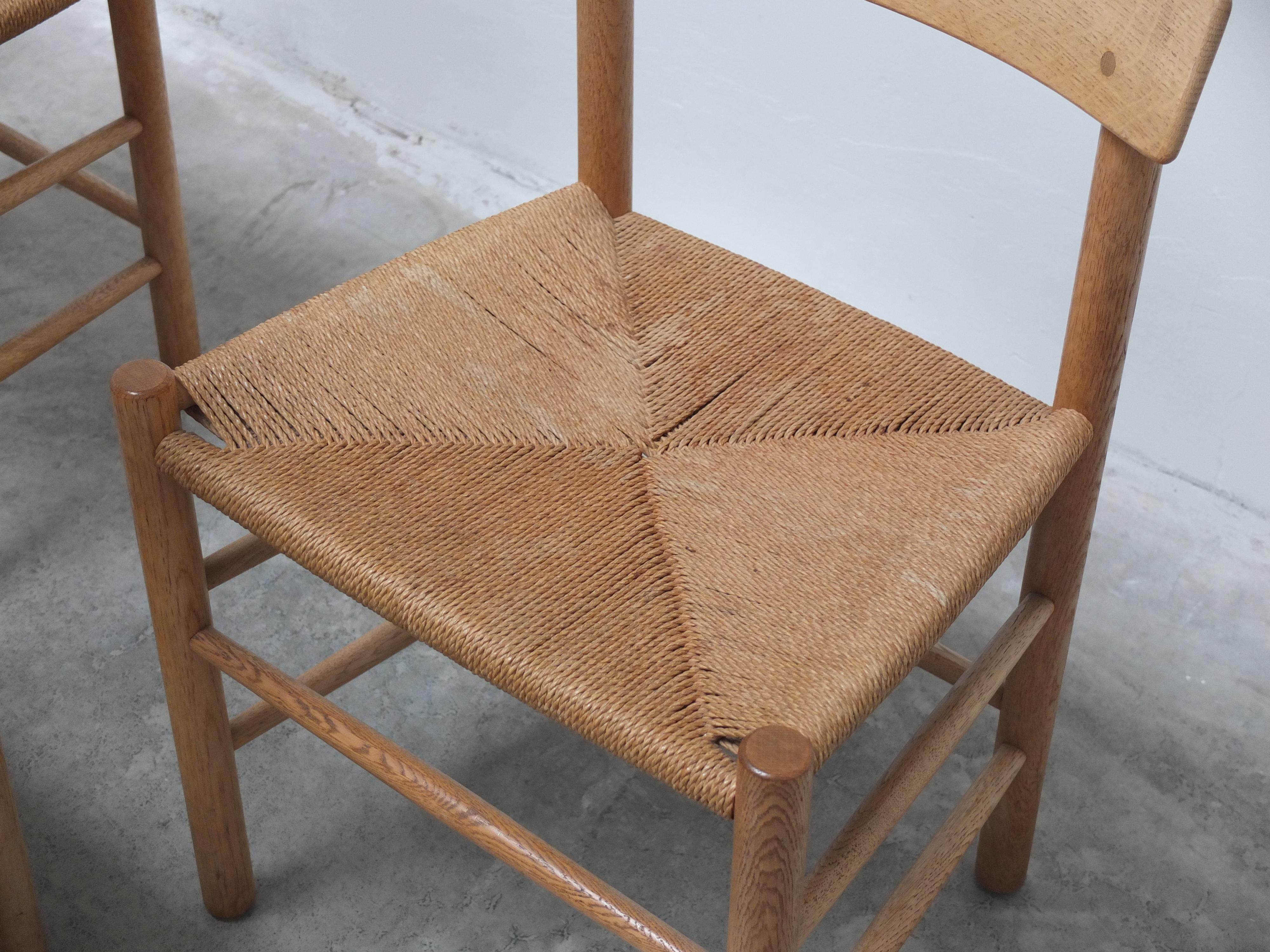 Set di 6 sedie da pranzo 'J39' di Børge Mogensen per FDB Møbler, 1947 in vendita 7