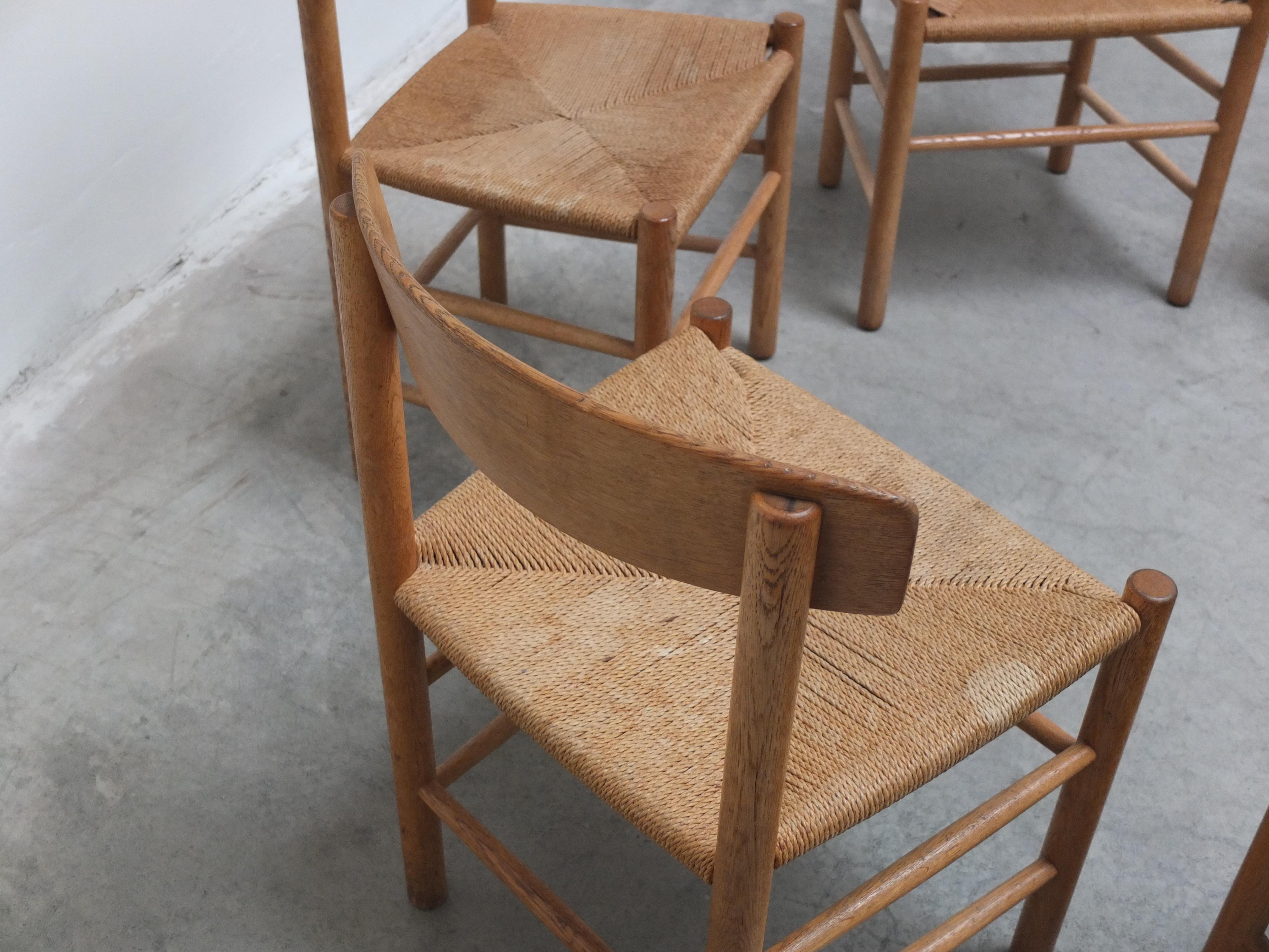 Set di 6 sedie da pranzo 'J39' di Børge Mogensen per FDB Møbler, 1947 in vendita 9