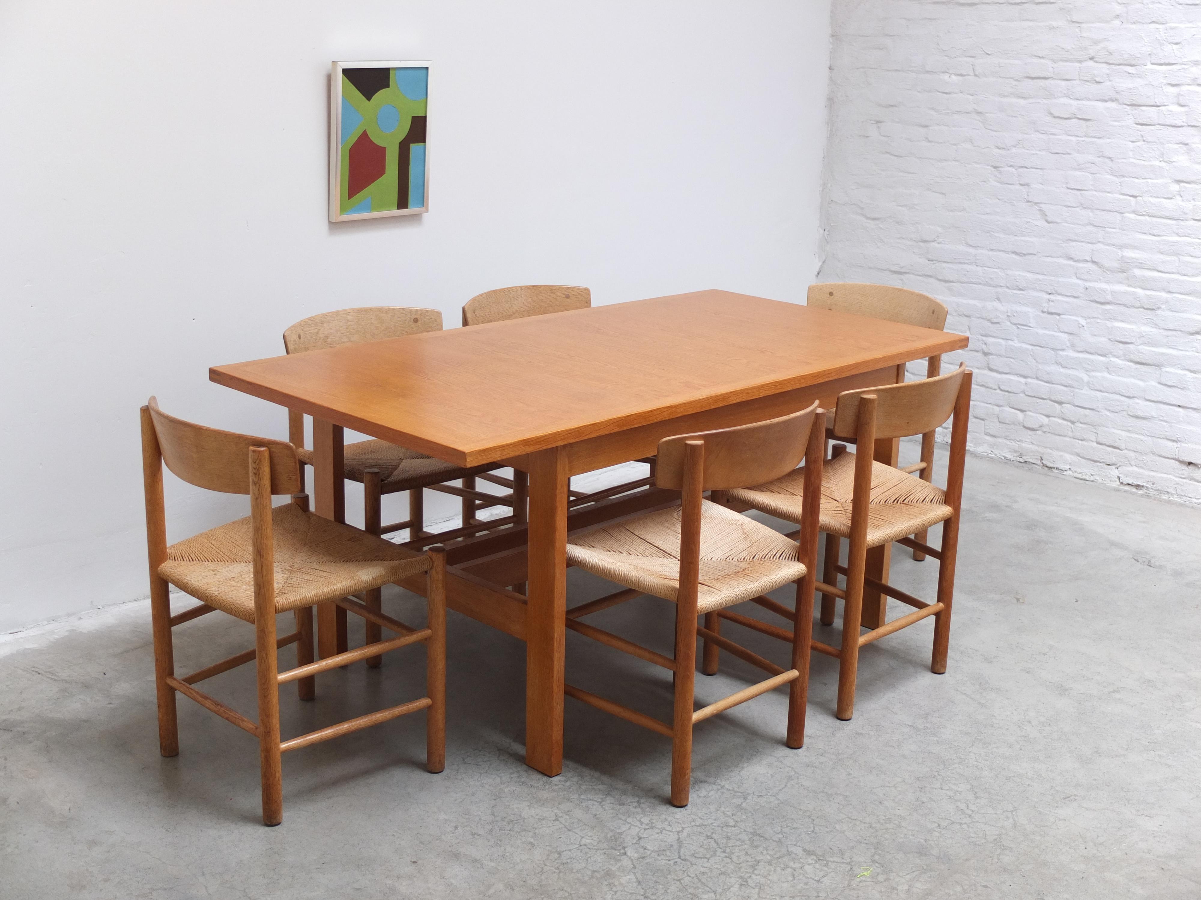 Set di 6 sedie da pranzo 'J39' di Børge Mogensen per FDB Møbler, 1947 in vendita 12