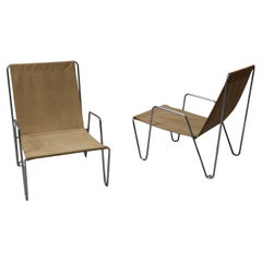 Early set of Bachelor armchairs by Verner Panton for Fritz Hansen, 1955