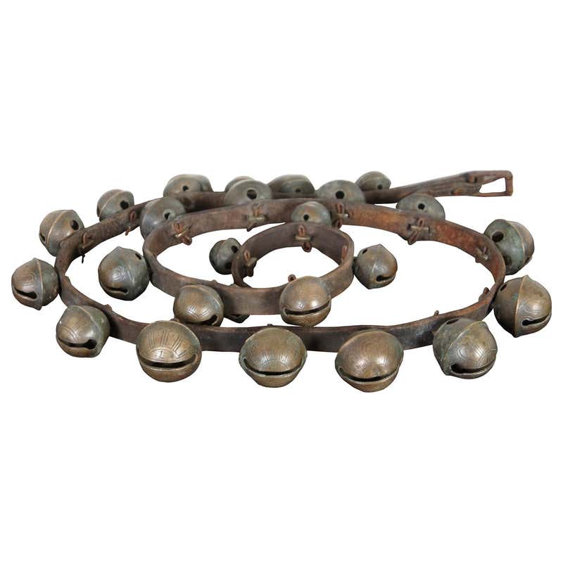 19th Century Brass Sleigh Bells for Reindeer For Sale at 1stDibs