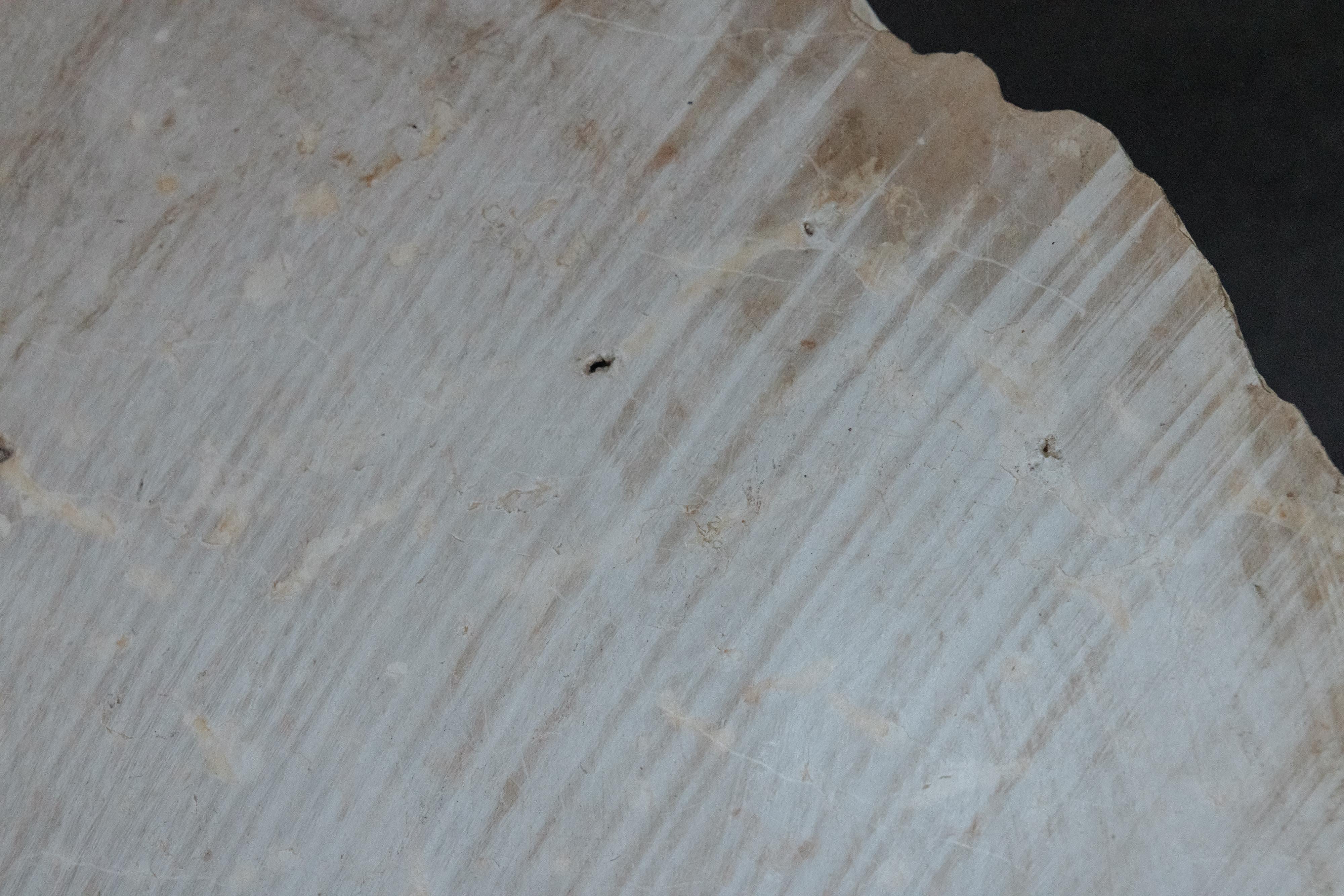 Early Set Of Oak And Stone Slab Coffee Tables From France, Circa 1880 en vente 5