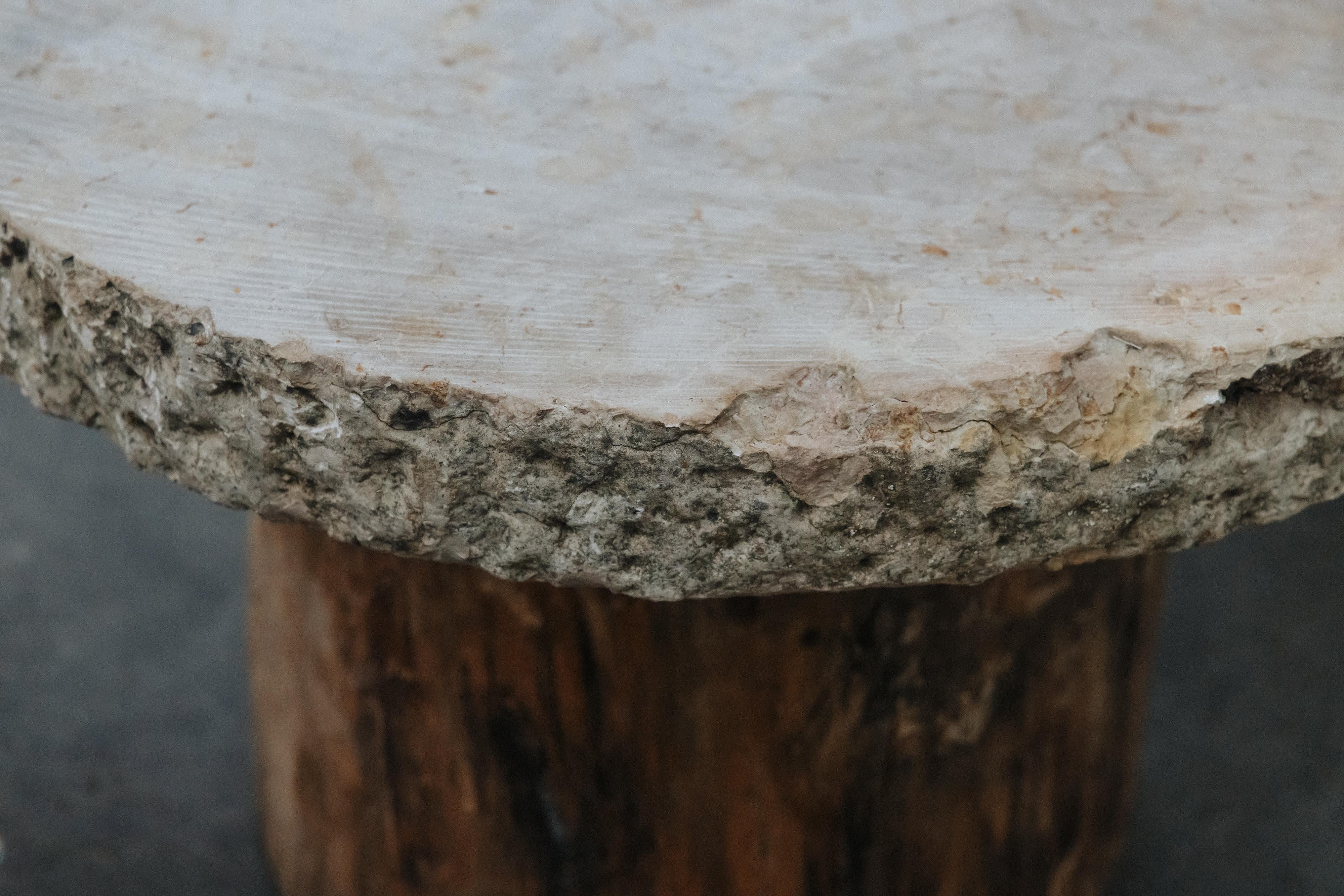 Early Set Of Oak And Stone Slab Coffee Tables From France, Circa 1880 en vente 1