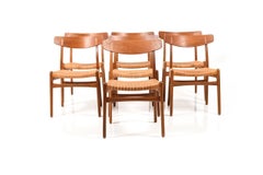 Early Set of Seven CH23 Chairs by Hans Wegner for Carl Hansen & Son