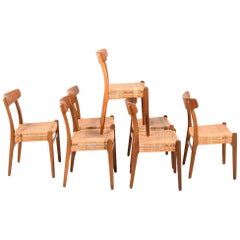 Early Set of Seven CH23 Chairs by Hans Wegner for Carl Hansen & Son
