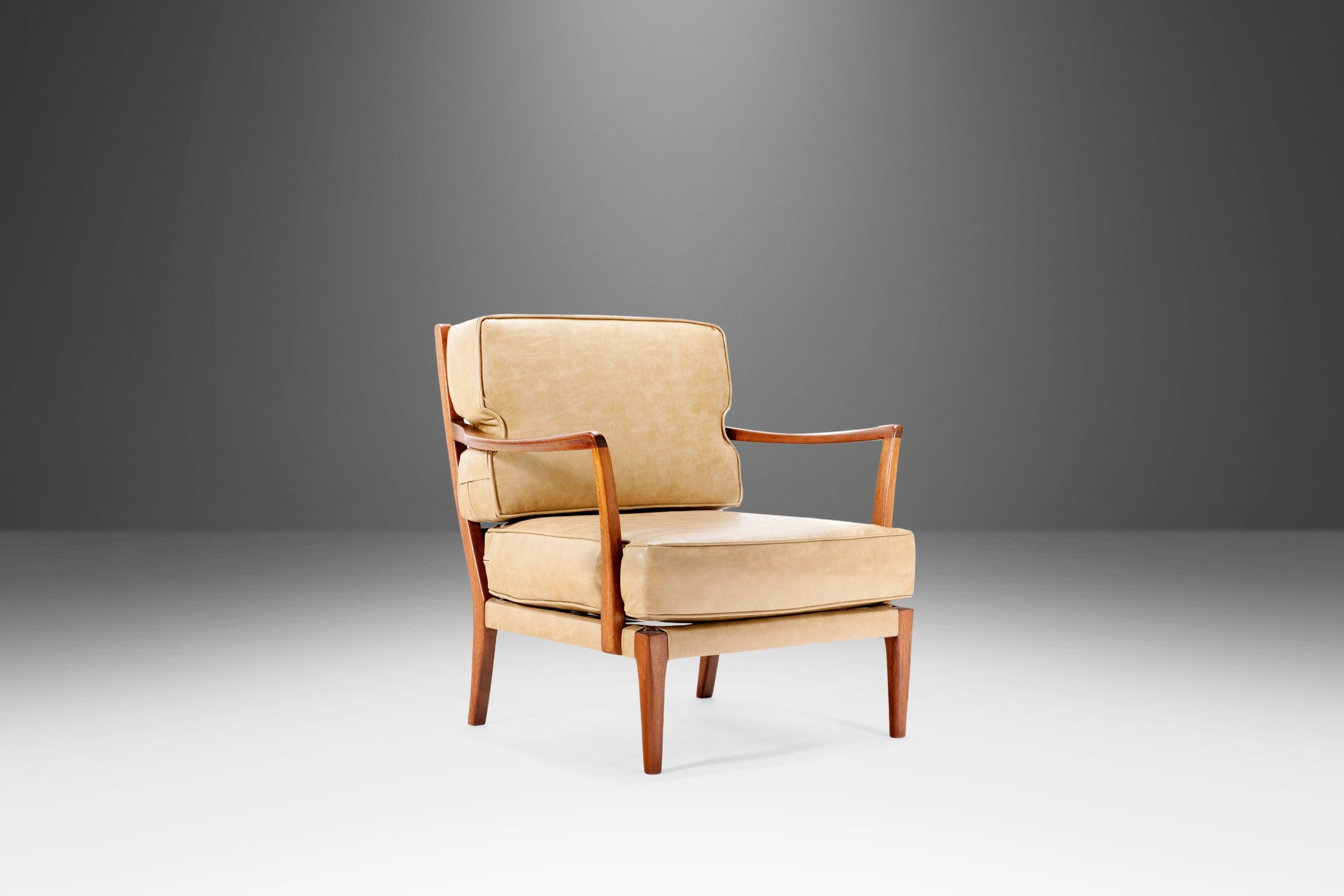 Swedish Set of Two (2) Löven Style Lounge Chairs After Arne Norrell, Sweden, c. 1960s For Sale