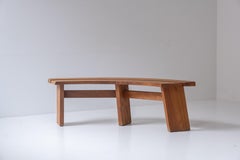 Ensemble de deux bancs par Pierre Chapo, France, années 1960.