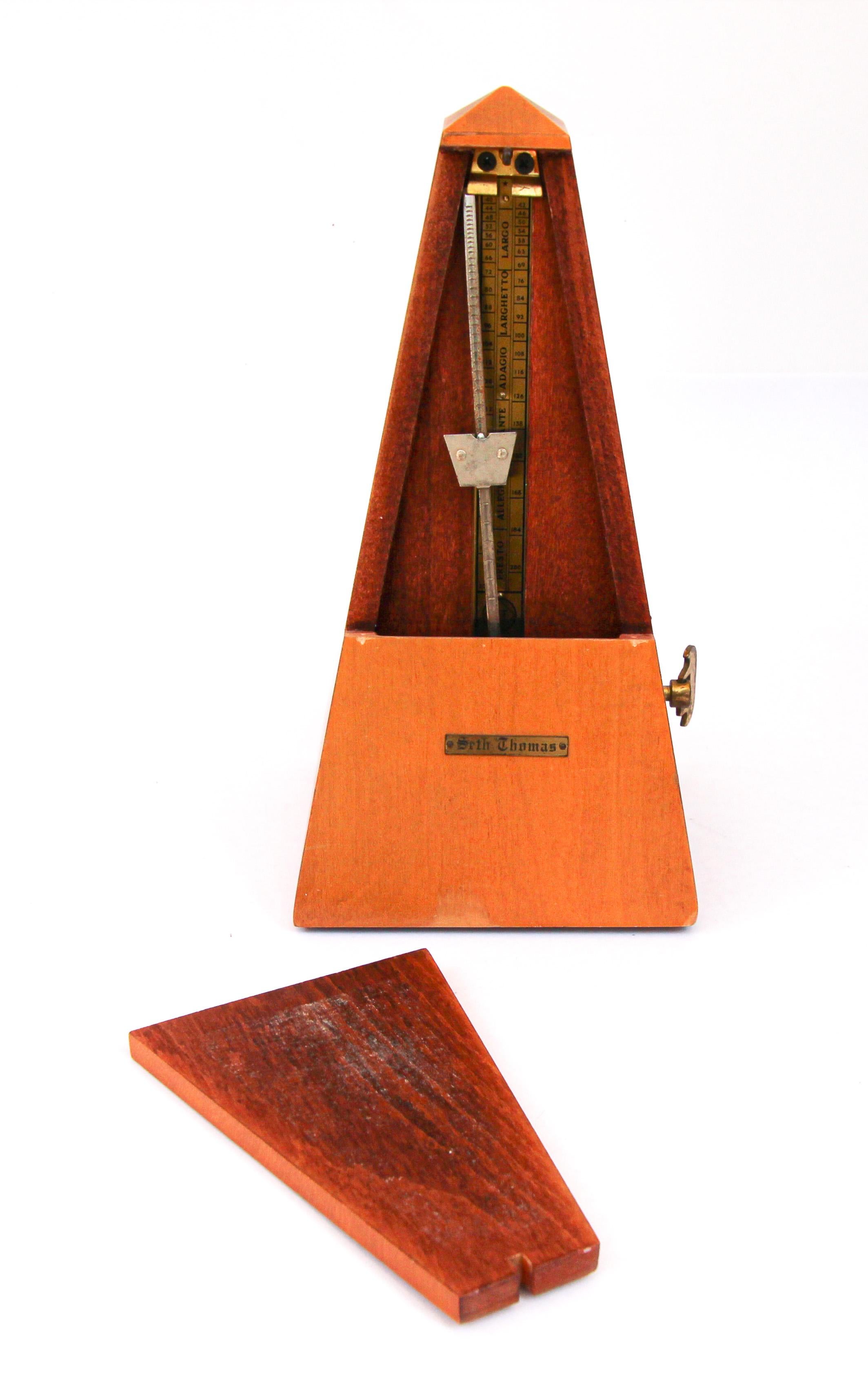 Mid-Century Modern Early Seth Thomas Metronome De Maelzel Number 6411