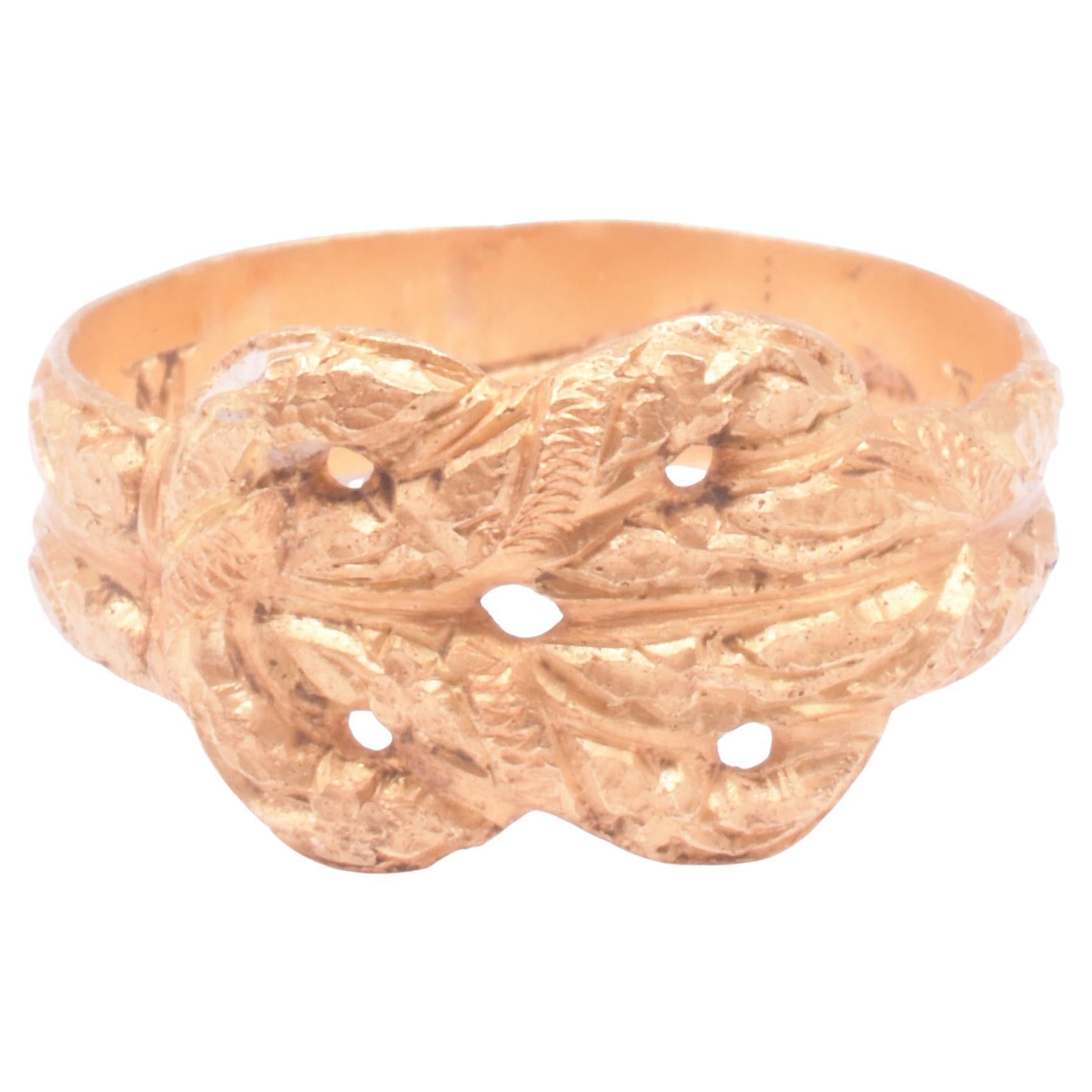 Anillo Posey de principios del siglo XVII con forma de nudo de amor "Usque Ad Finem en venta