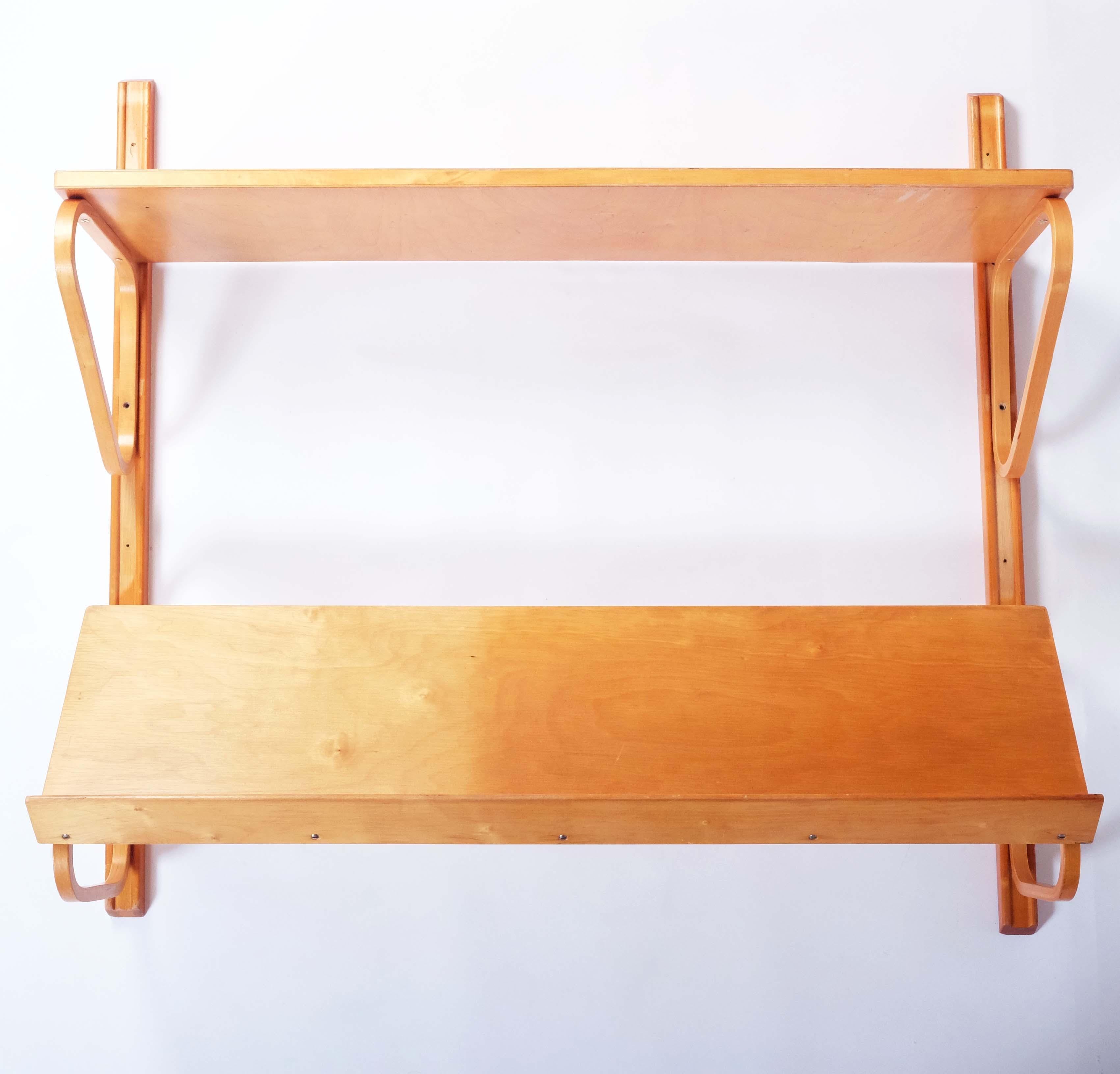 Swedish Early Shelf in Birch by Alvar Aalto for Aalto Möbler, Hedemora, Sweden