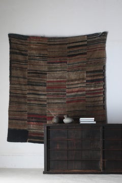 Early Showa Period Nambu Sakiori (with Indigo-Dyed Cotton Warp) / Rag Tapestry