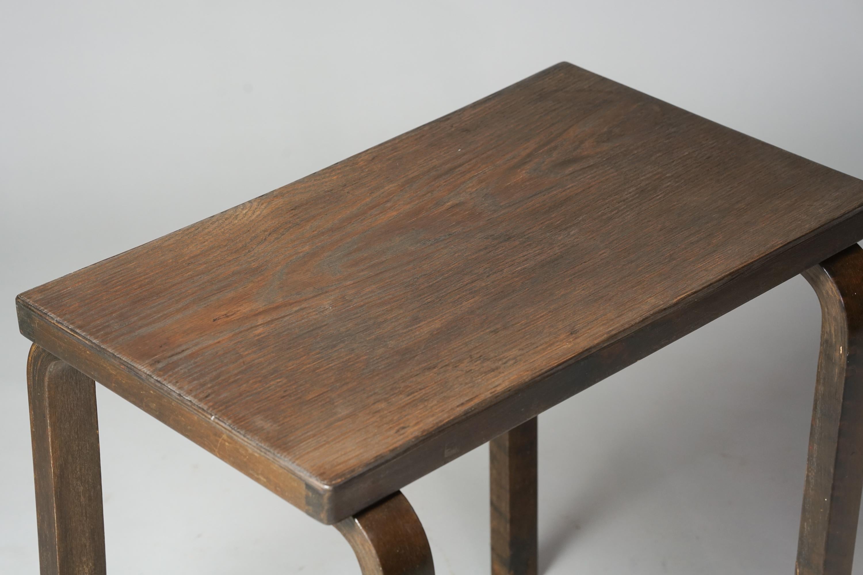 Mid-20th Century Early Side Table, Alvar Aalto, Oy Huonekalu- ja Rakennustyötehdas Ab, 1930s For Sale