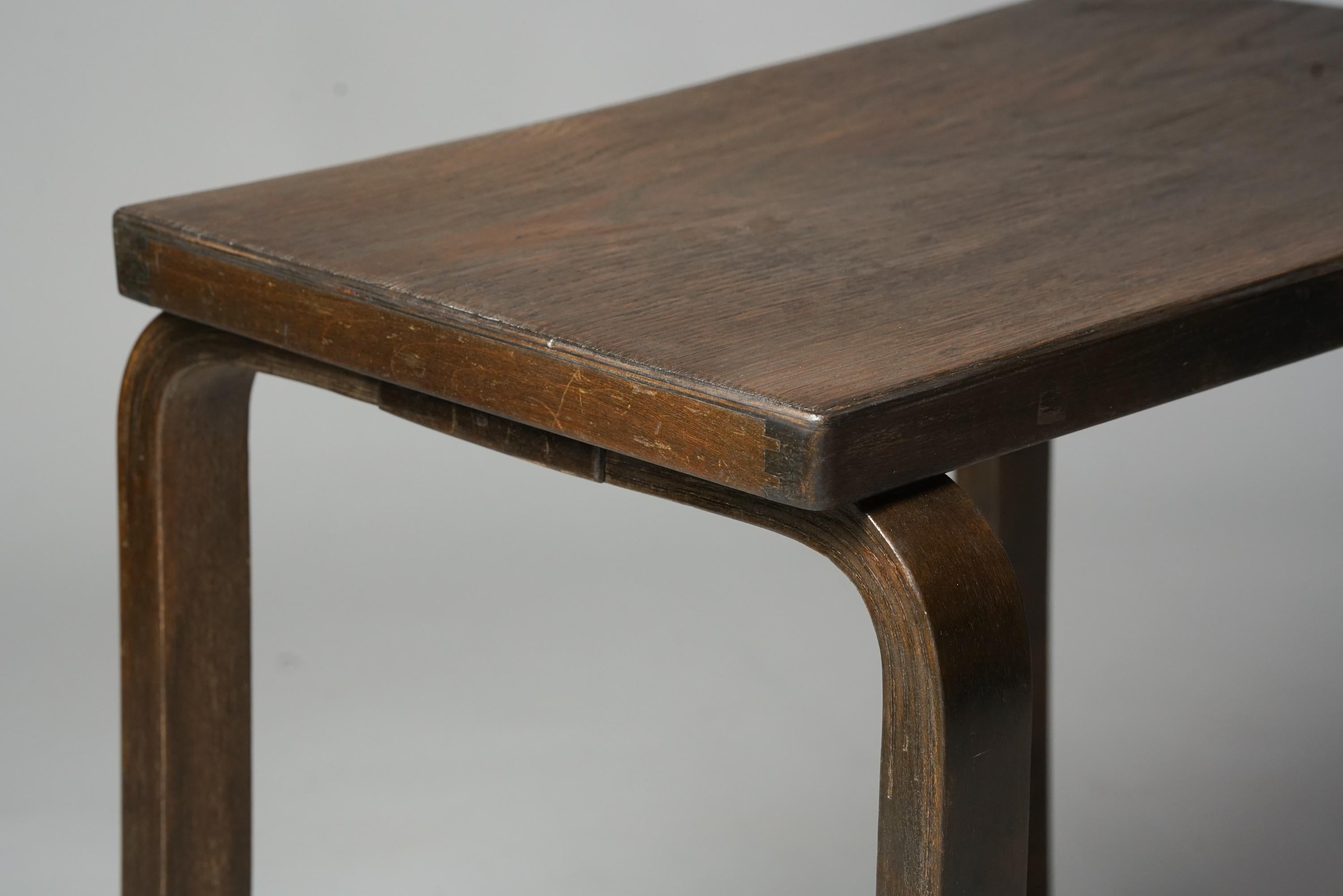 Early Side Table, Alvar Aalto, Oy Huonekalu- ja Rakennustyötehdas Ab, 1930s For Sale 1