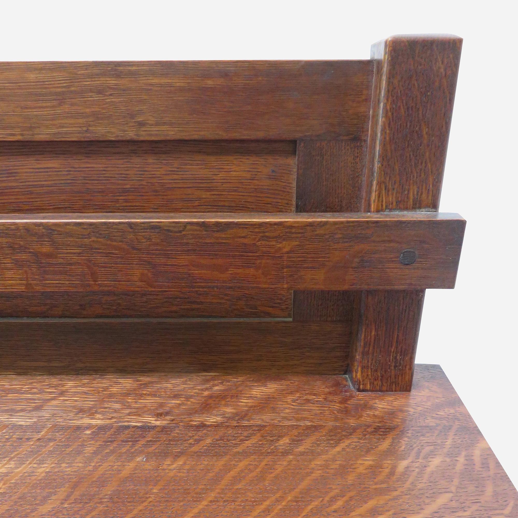 Wood Early sideboard, model 814, by Leopold & John Stickley For Sale