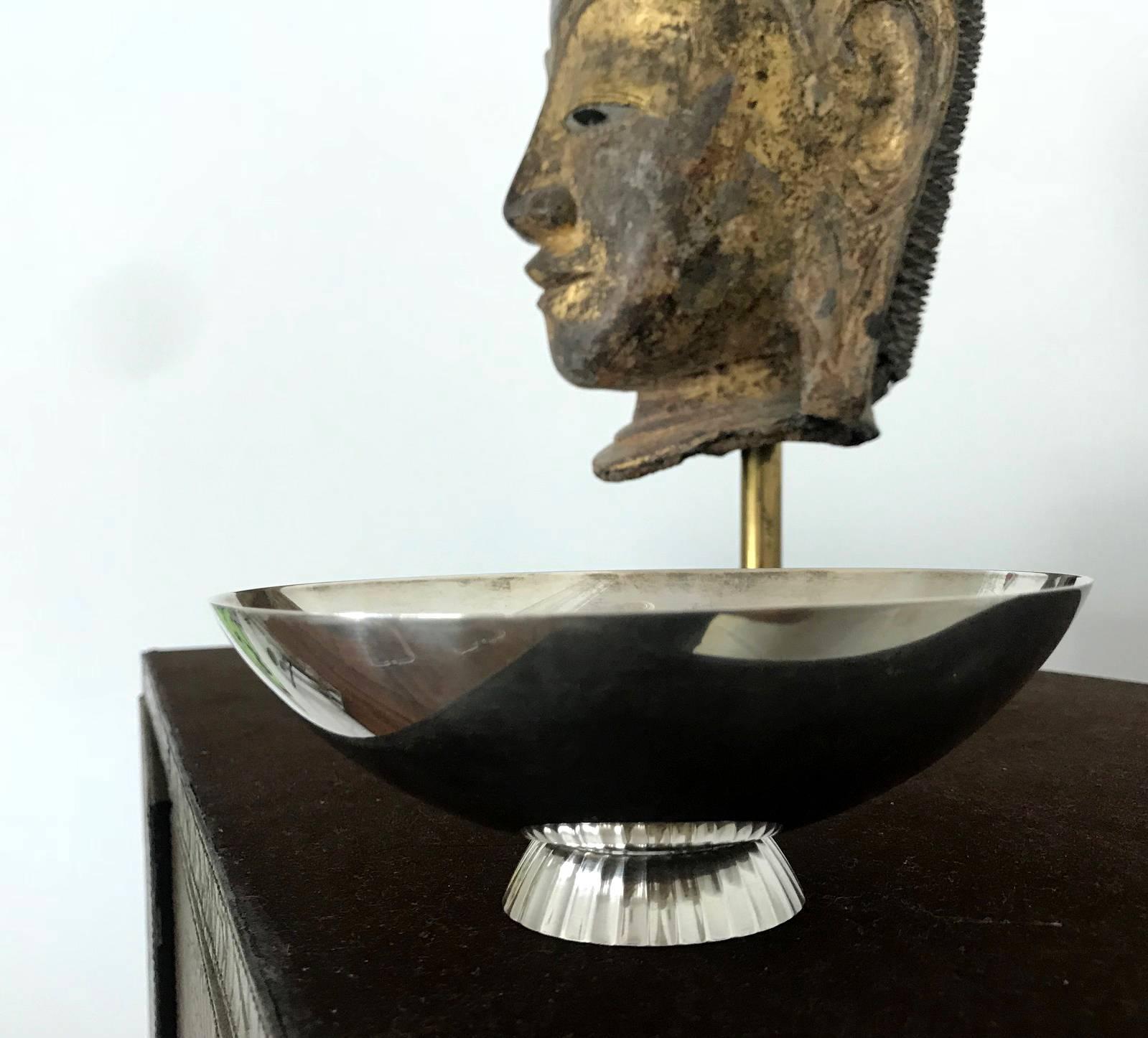 Mid-Century Modern Early Silver Bowl by Sigvard Bernadotte for Georg Jensen