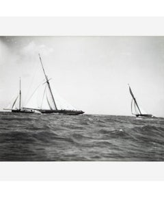 Early Silver Gelatin Photographic Print by Beken of Cowes - Yacht Maid Marion