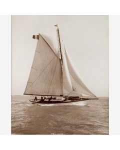 Early Silver Gelatin Photographic Print by Beken of Cowes, Yacht Pelleas II