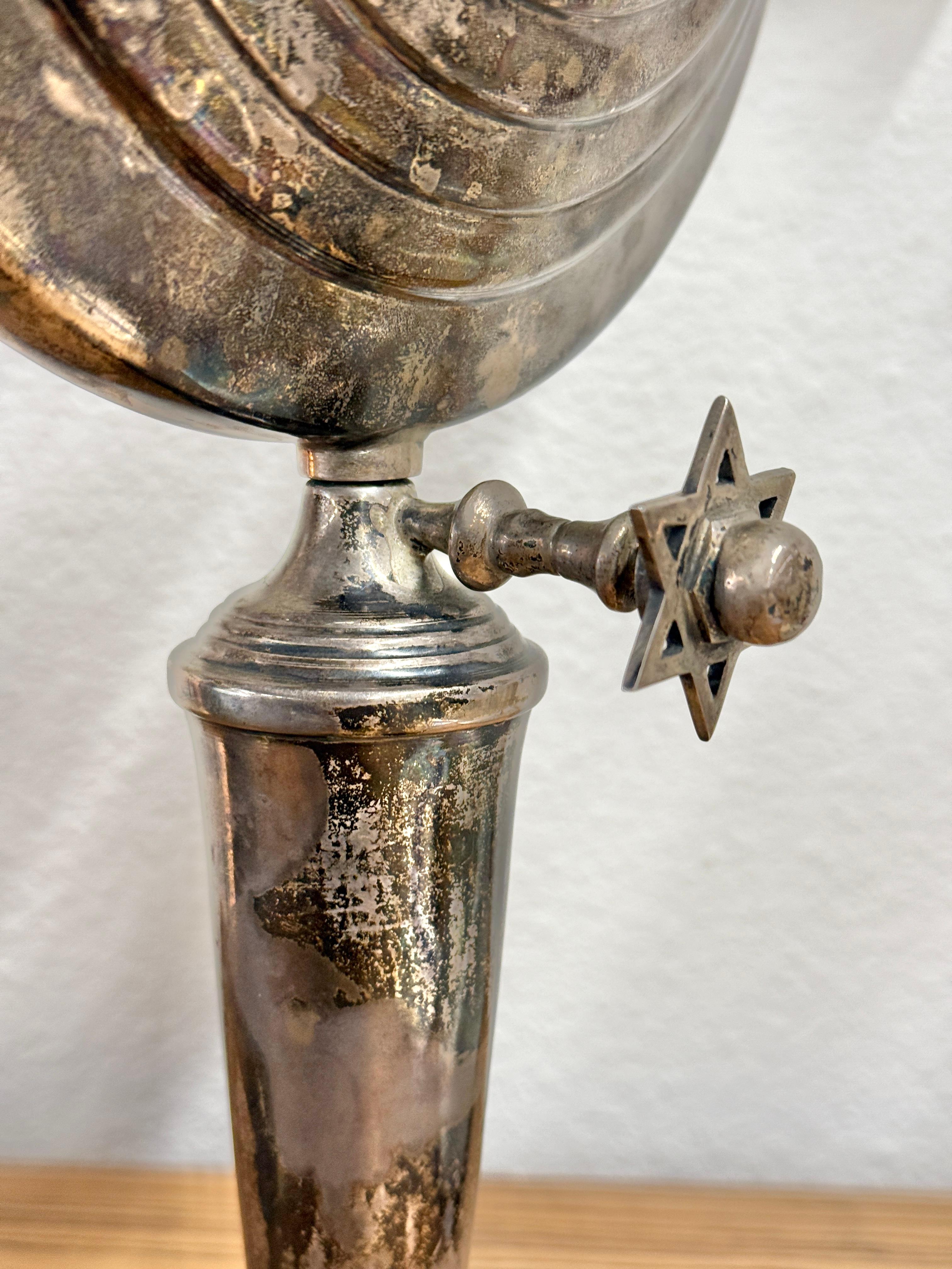 Early Silver Plated Menorah For Sale 5