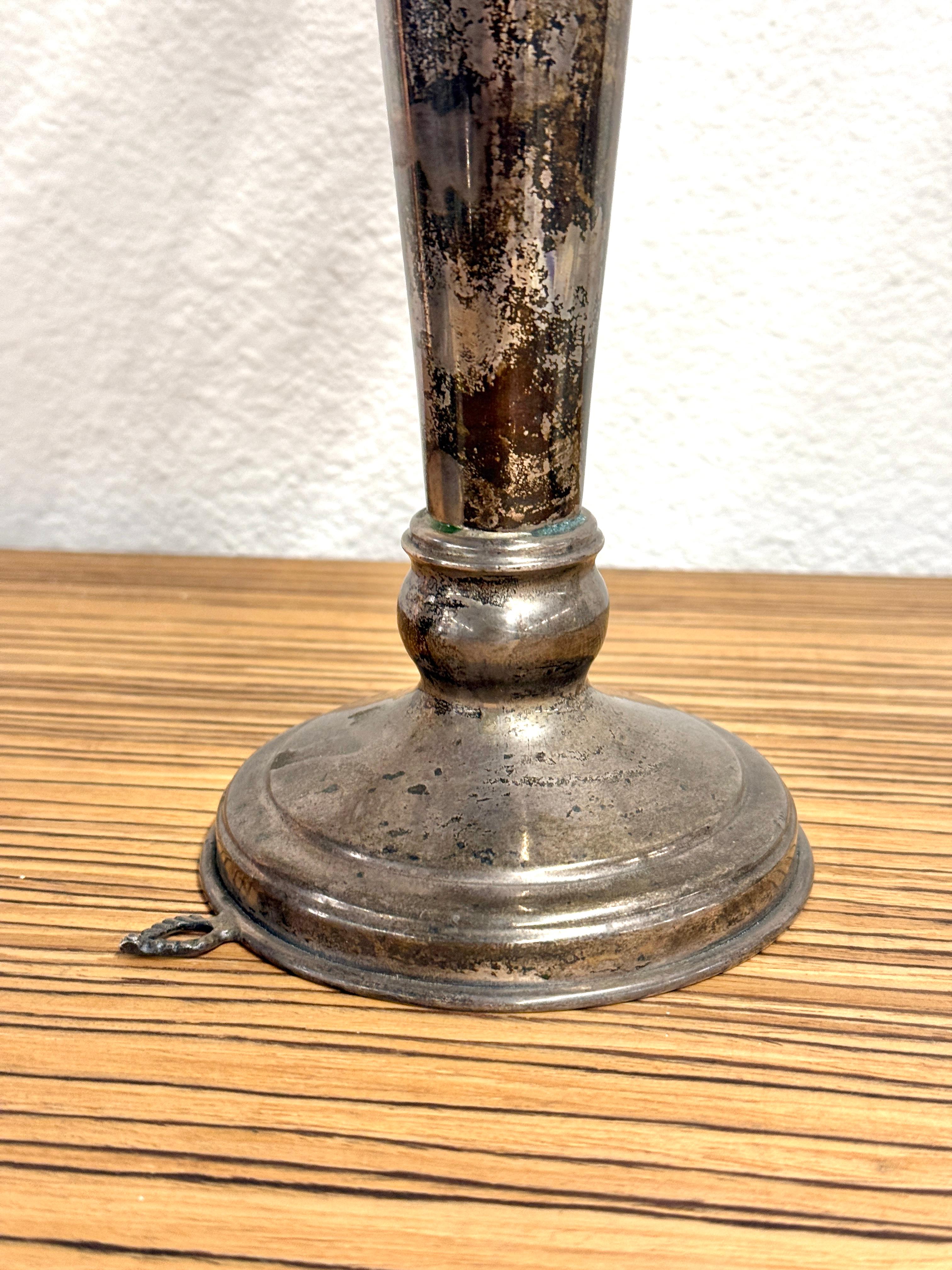 20th Century Early Silver Plated Menorah For Sale