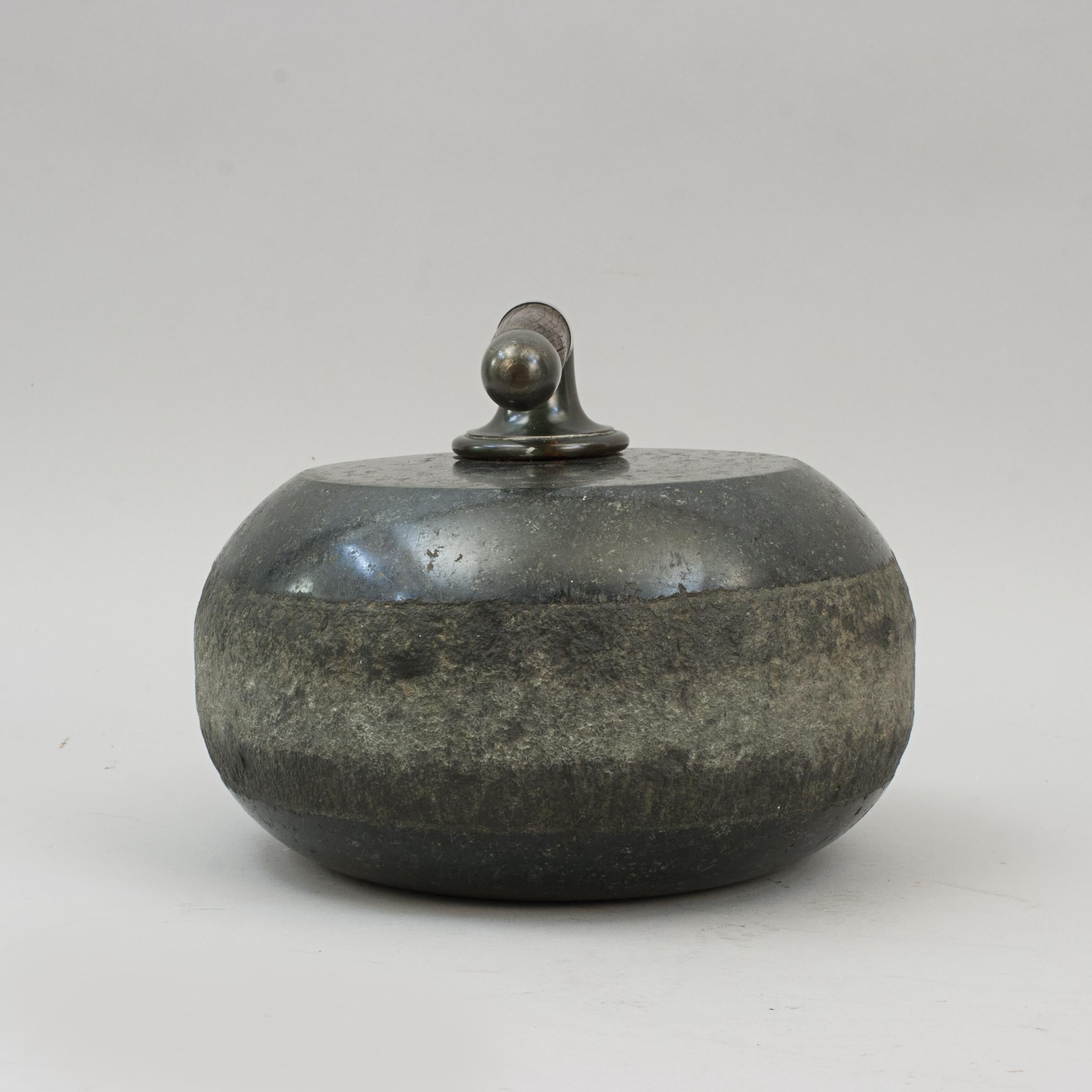 Mid-19th Century Early Single-soled Curling Stone For Sale