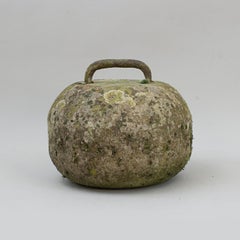 Early Single-soled Curling Stone With Hoop Handle
