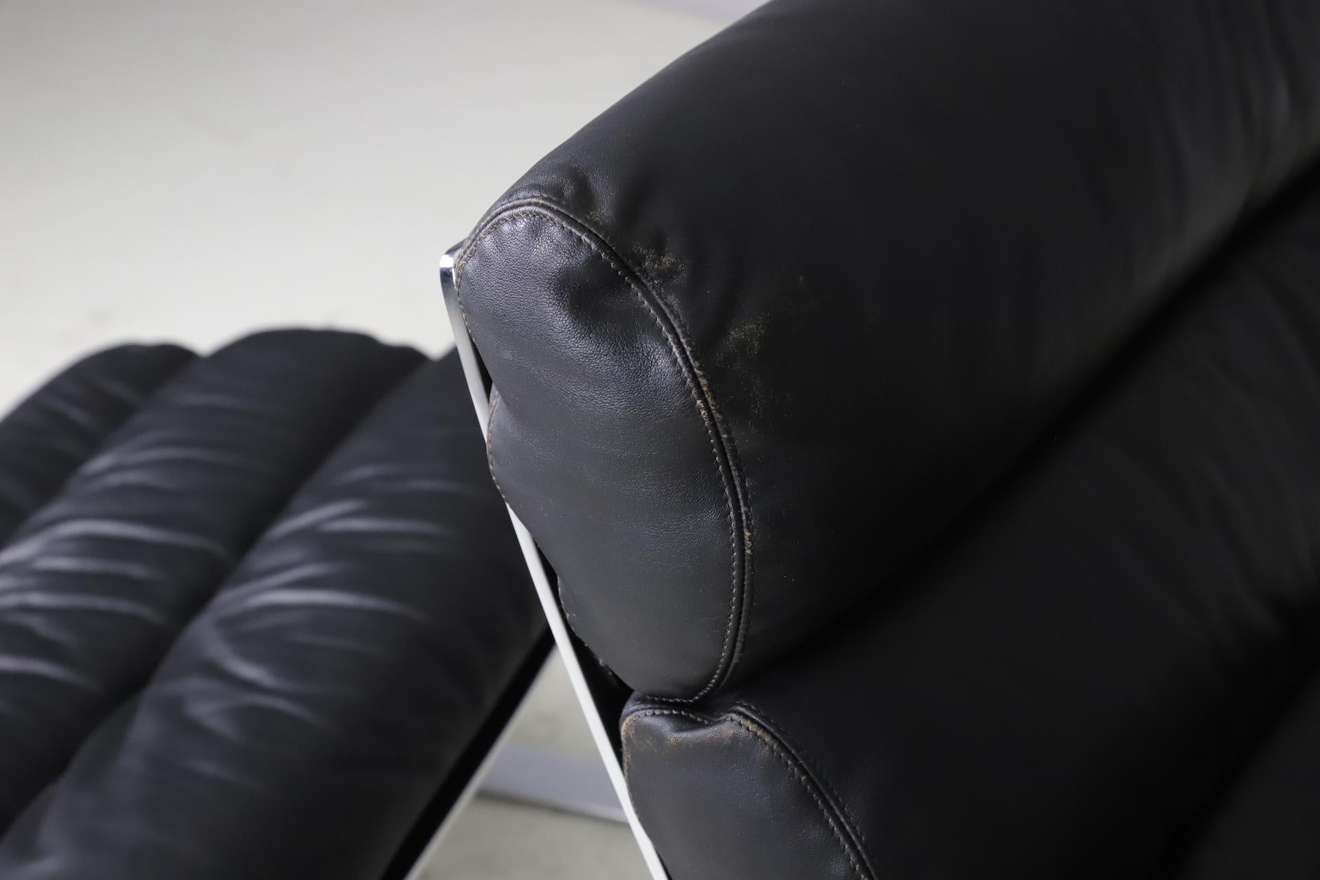 Chaise longue 'Sinus' avec ottoman de R. Adolf & H. Schröpfer pour CORS, 1976 2