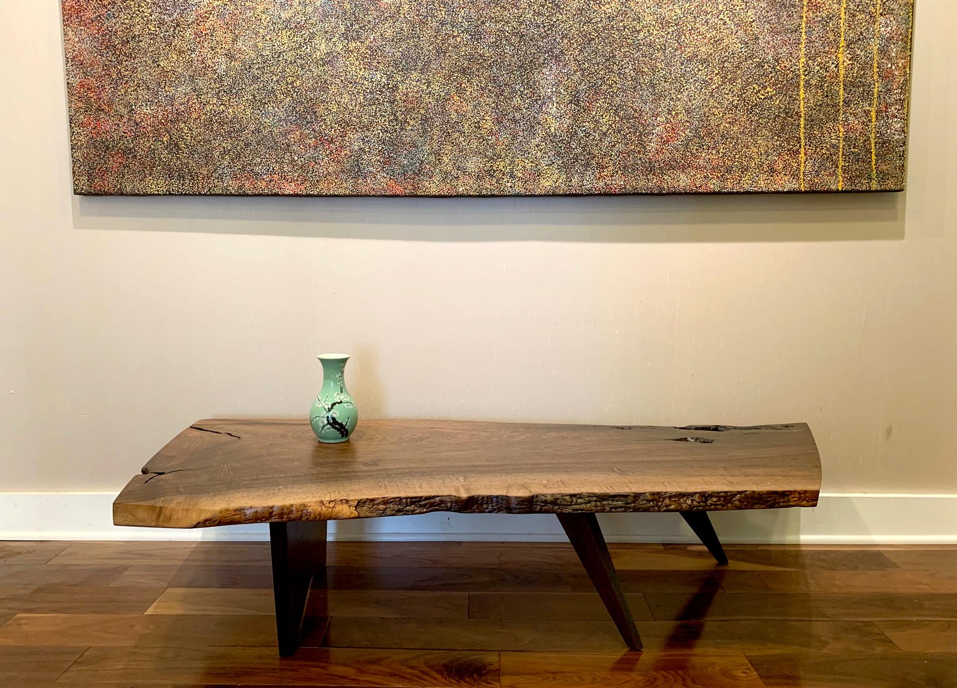 Early Slab Walnut Coffee Table George Nakashima 9
