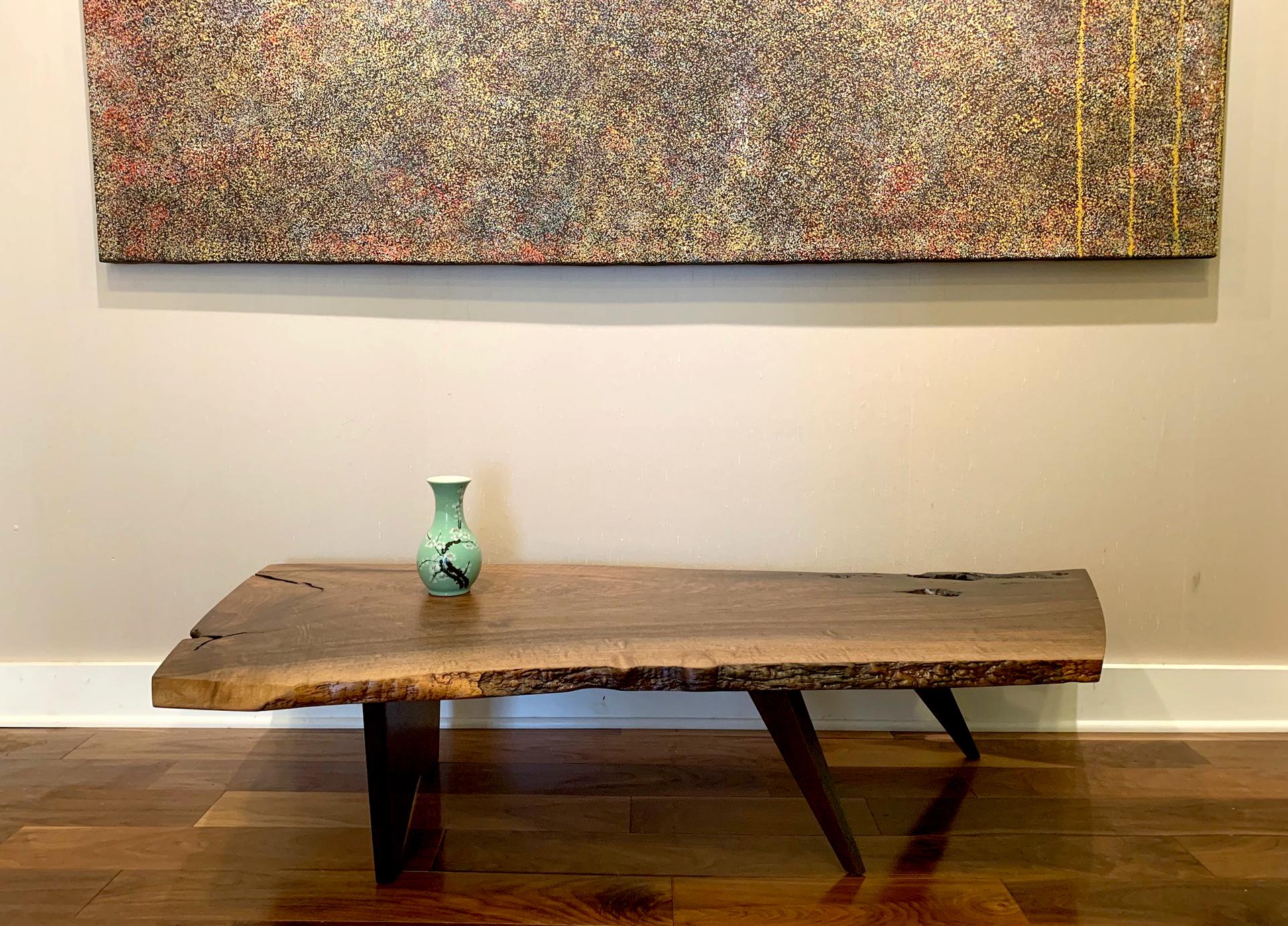 Early Slab Walnut Coffee Table George Nakashima 9