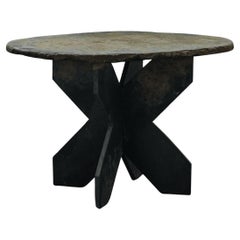 Early Slate Center Table From Belgium, Circa 1850