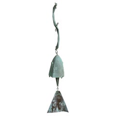 Früher skulpturaler Windchmied oder Glocke aus Bronze in kleinem Maßstab von Paolo Soleri – MCM