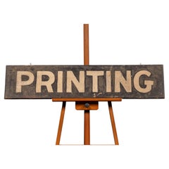 Early Smaltz “Printing” Trade Sign