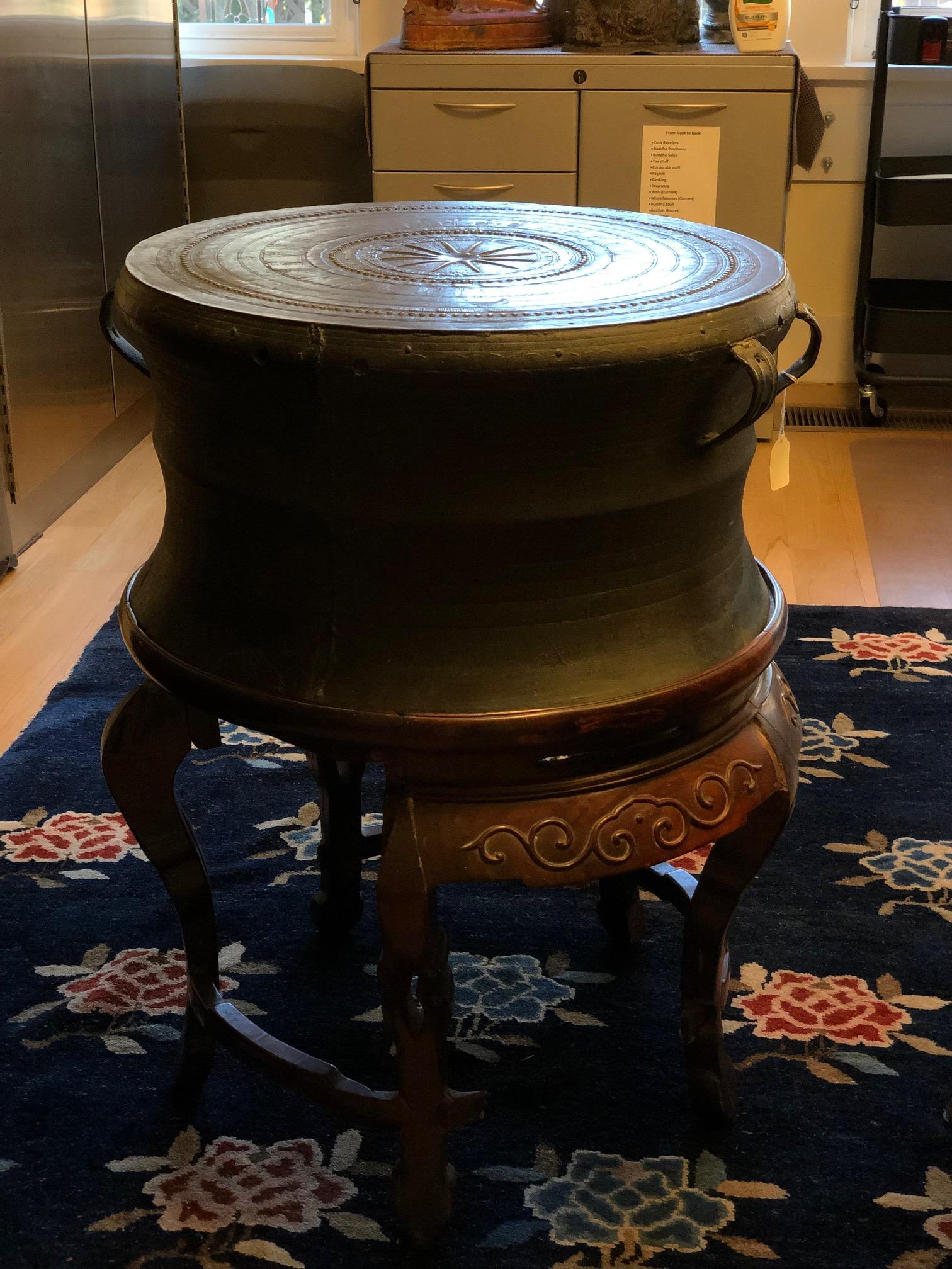 Tambour en bronze du début de l'Asie du Sud-Est - Connu dans la littérature sous le nom de 