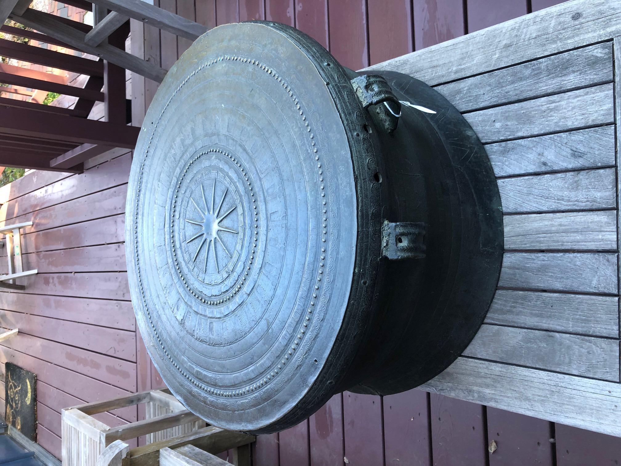 Moulage Tambour en bronze du début de l'Asie du Sud-Est - Connu dans la littérature sous le nom de 